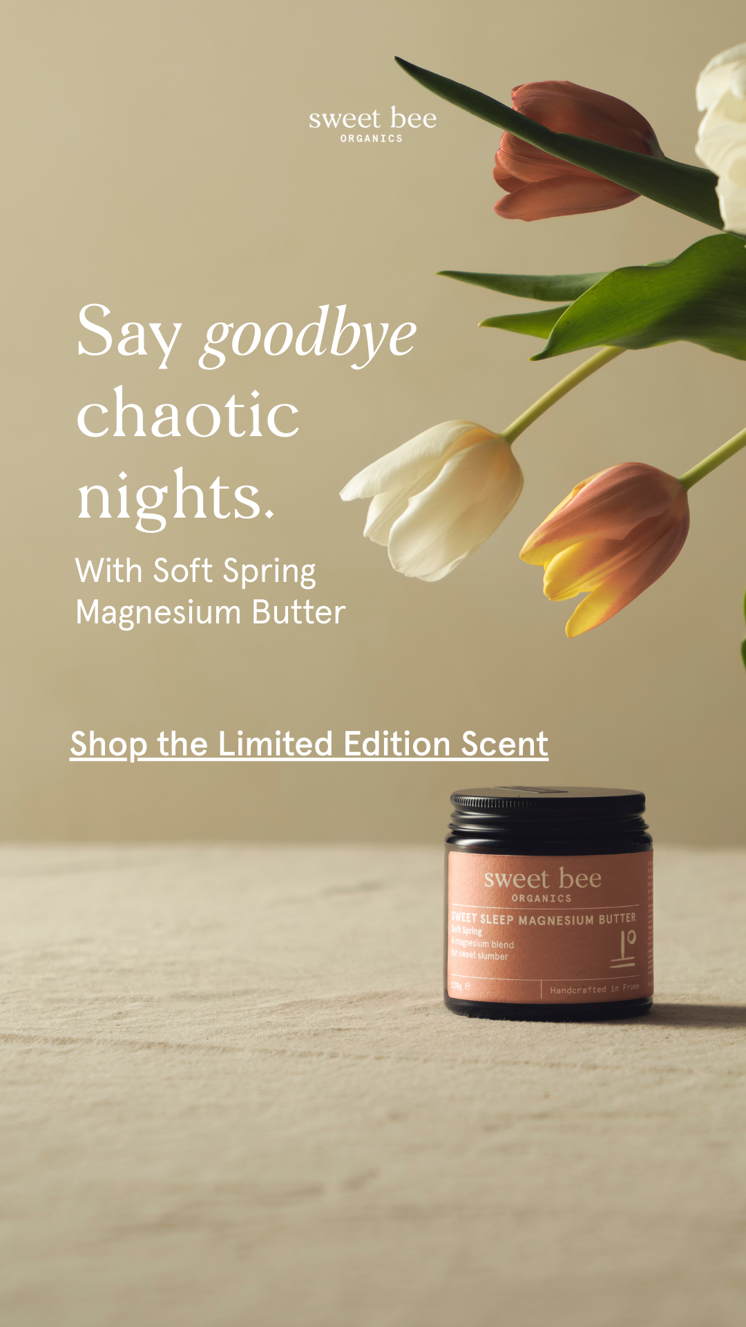 Sweet Bee Organics Facebook ad