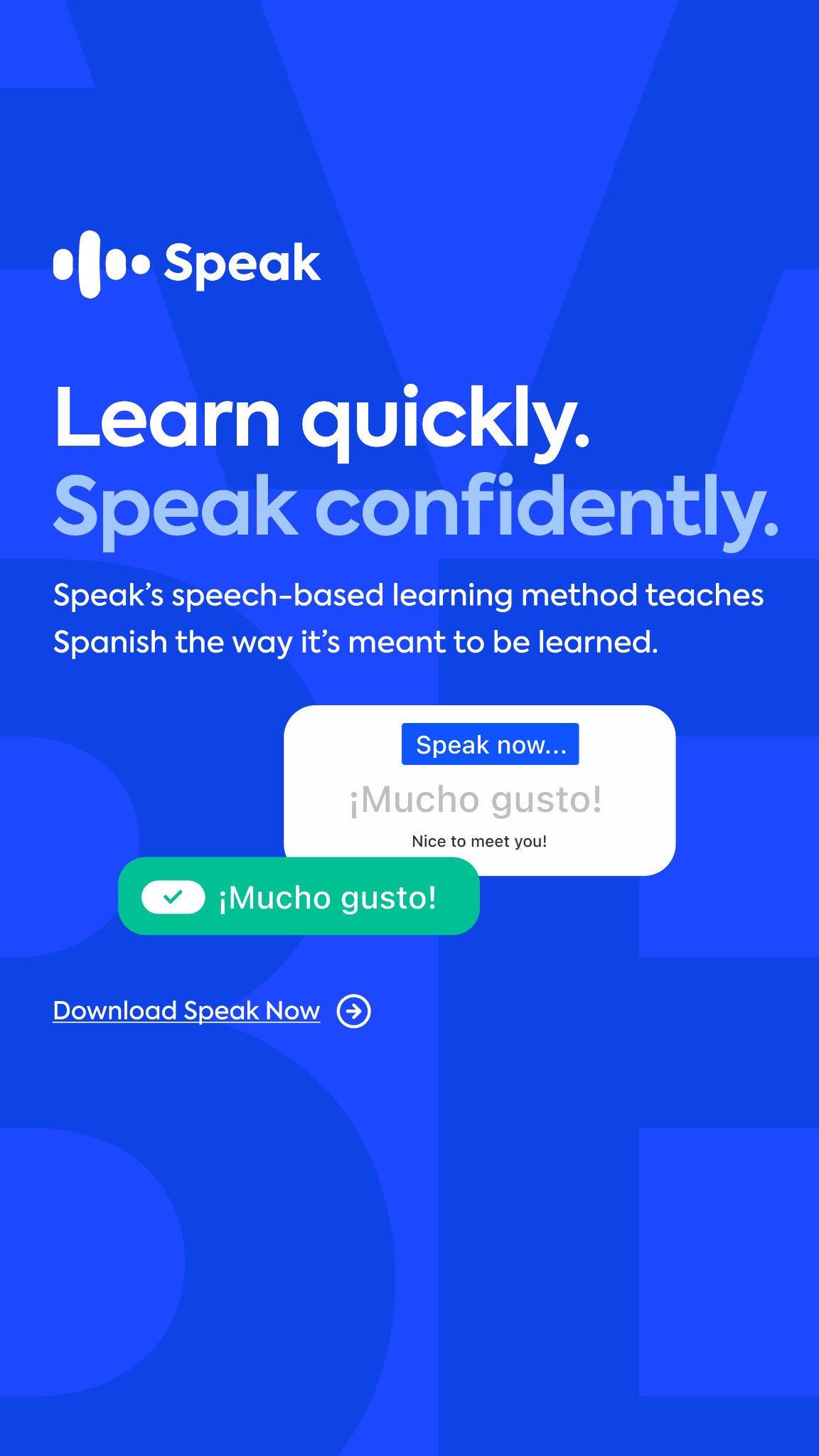 Speak Facebook ad
