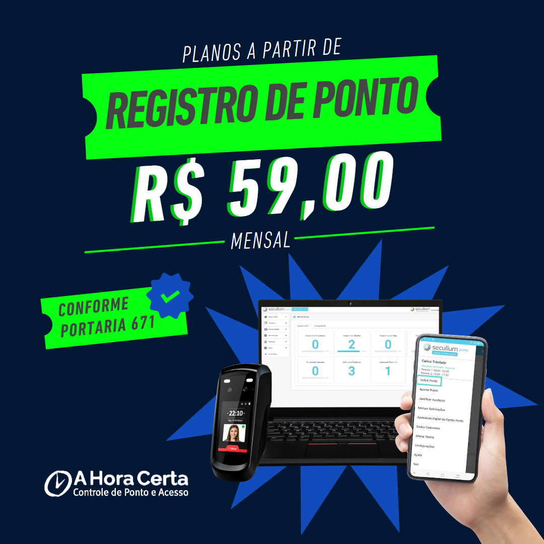 Grupo A Hora Certa Controle de Ponto Facebook ad: Experimente gratuitamente
