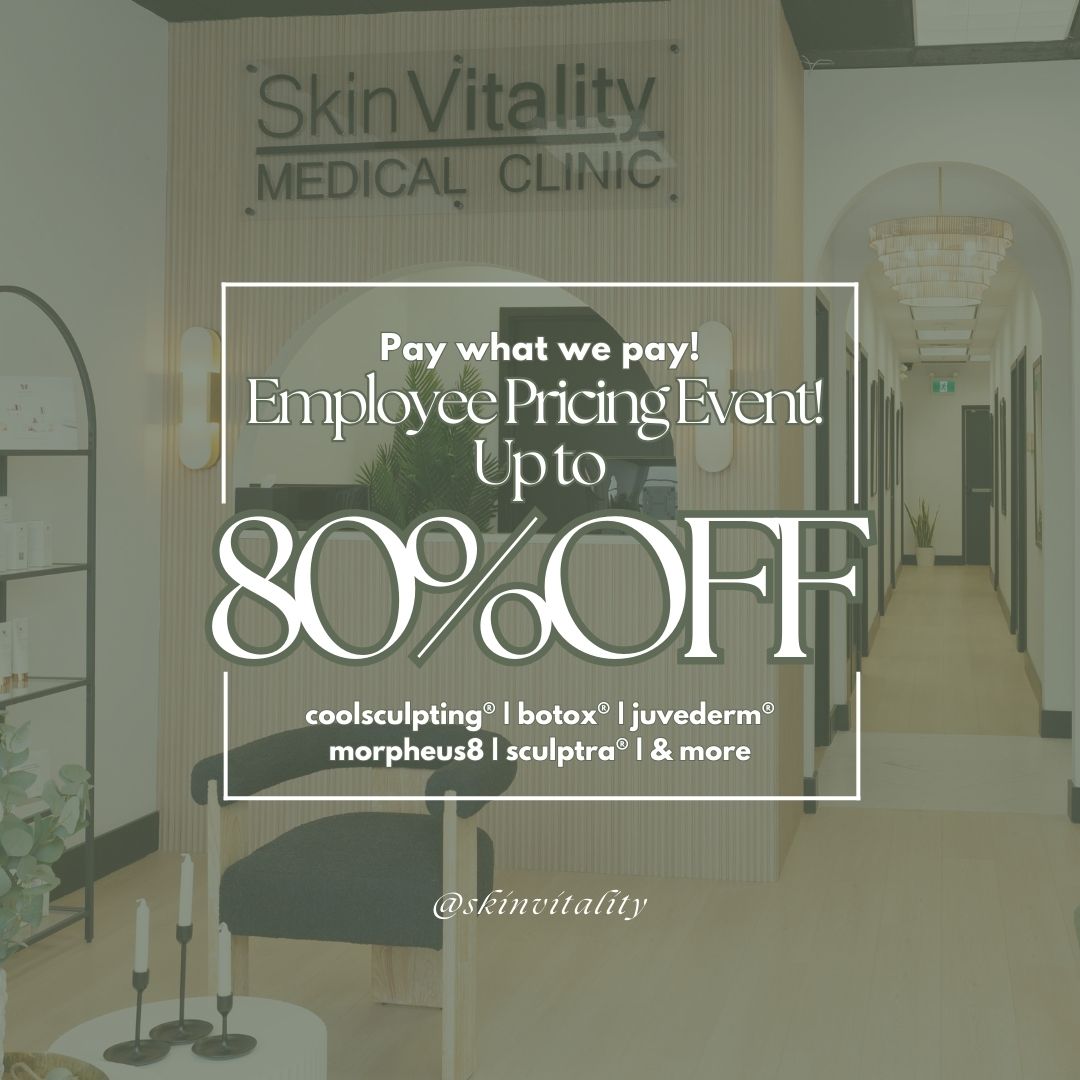 Skin Vitality Medical Clinic Ajax Facebook ad: Unlock Employee Savings