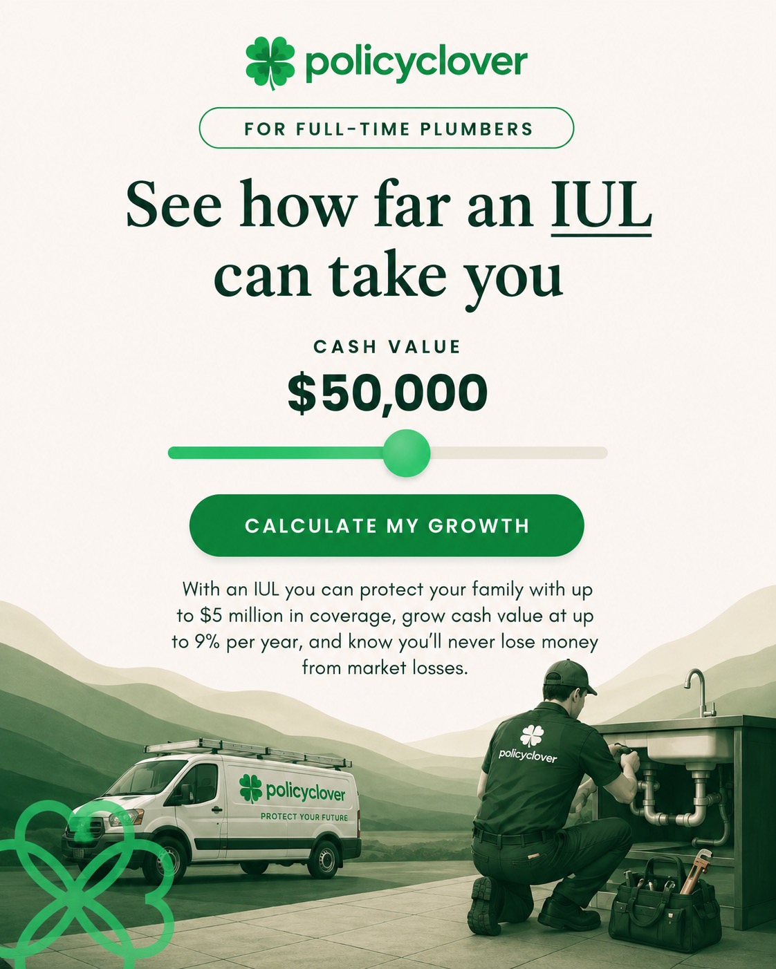 PolicyClover Facebook ad