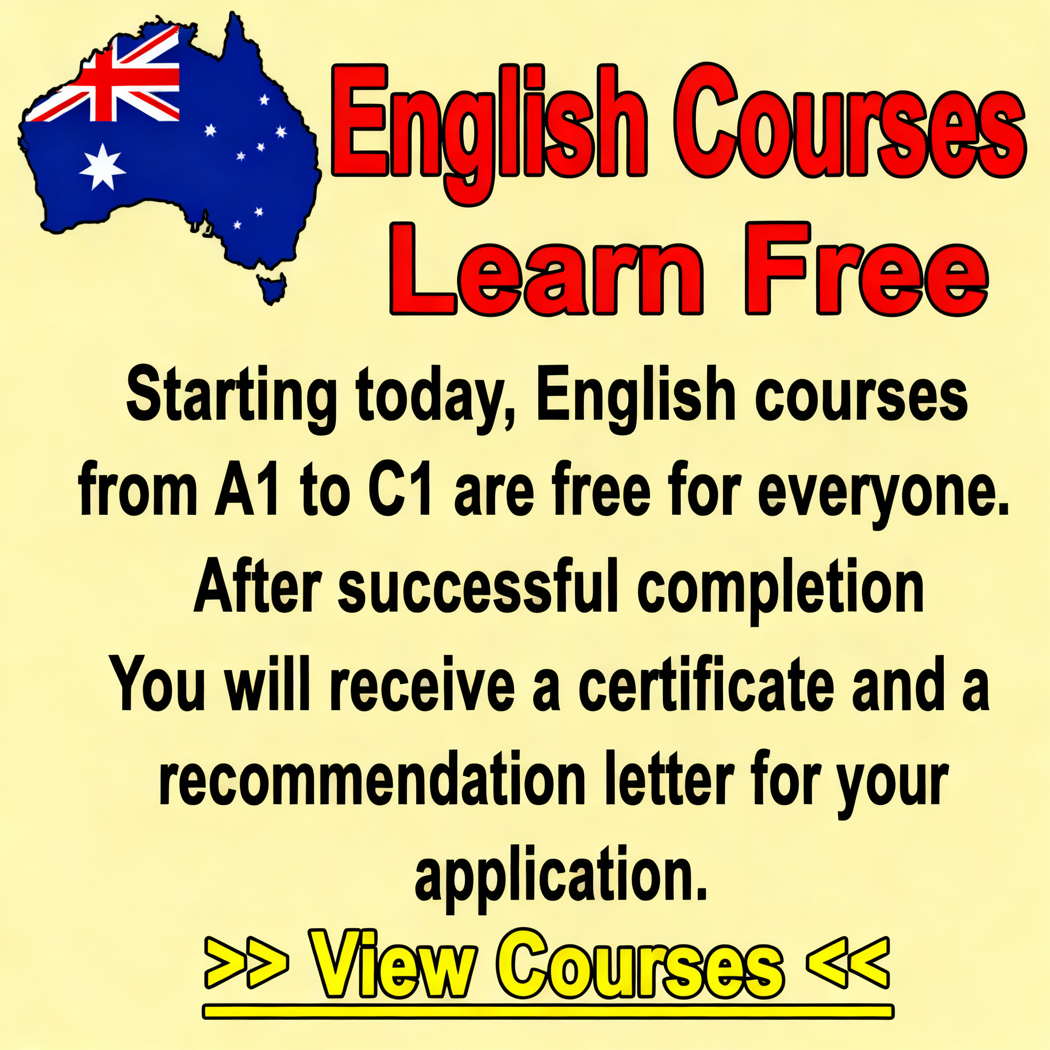 Guzman Gabrielle Pearce Facebook ad: Online English Course With Certificate