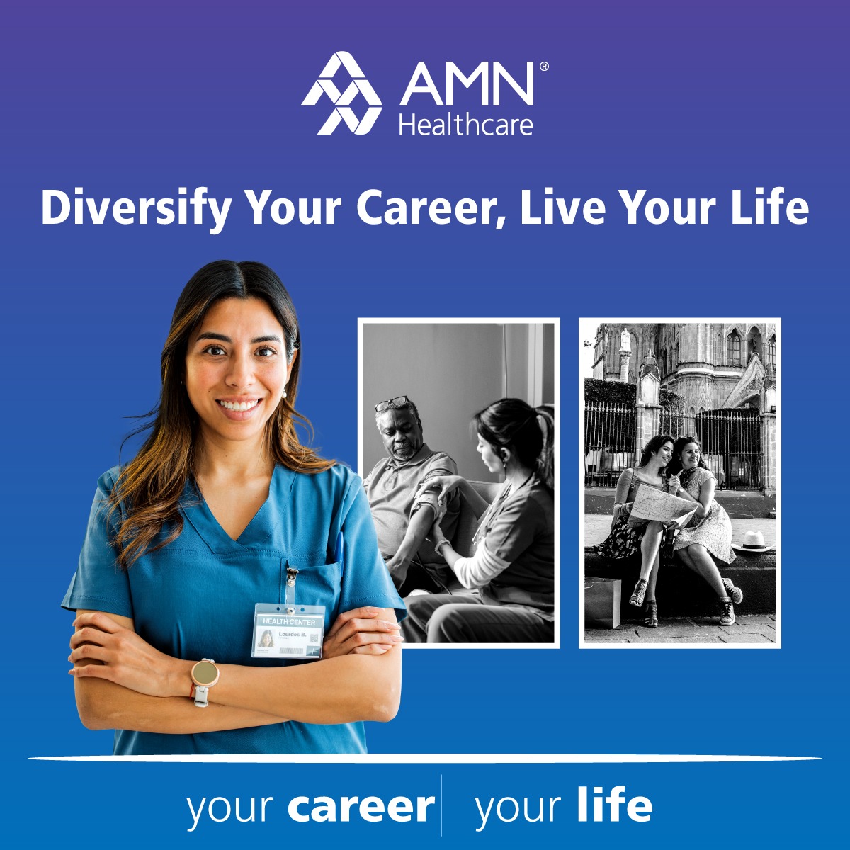 AMN Healthcare Nursing Facebook ad