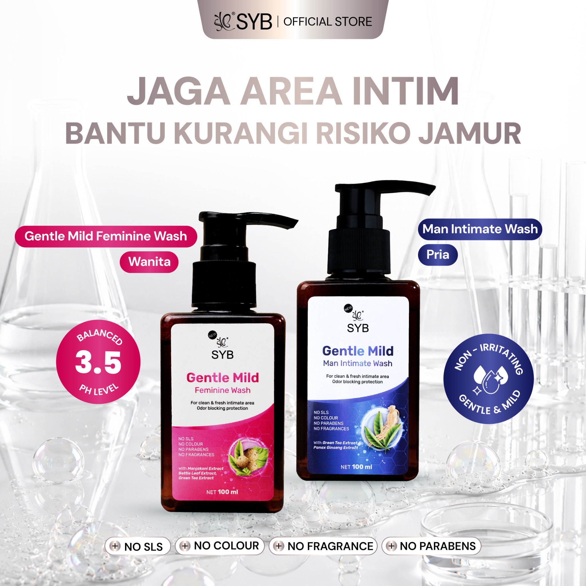SYB Show Your Beauty Facebook ad: Intimate Wash Wanita & Pria