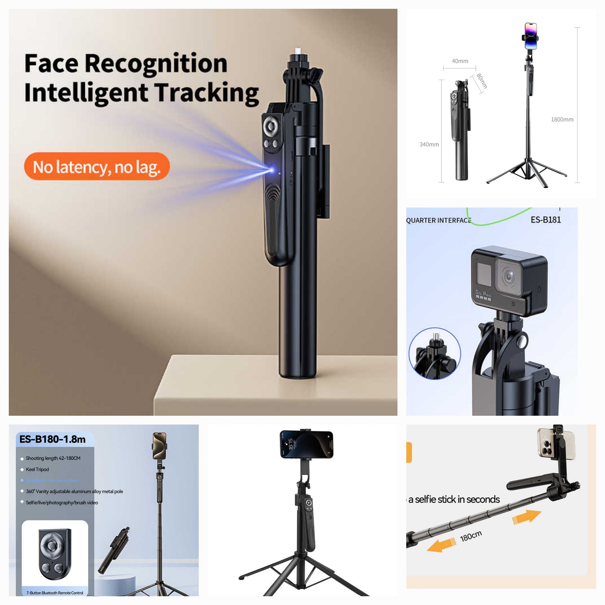 Fraser's Electronics Facebook ad: AI Auto Face Tracking Tripod Remote Control Selfie…
