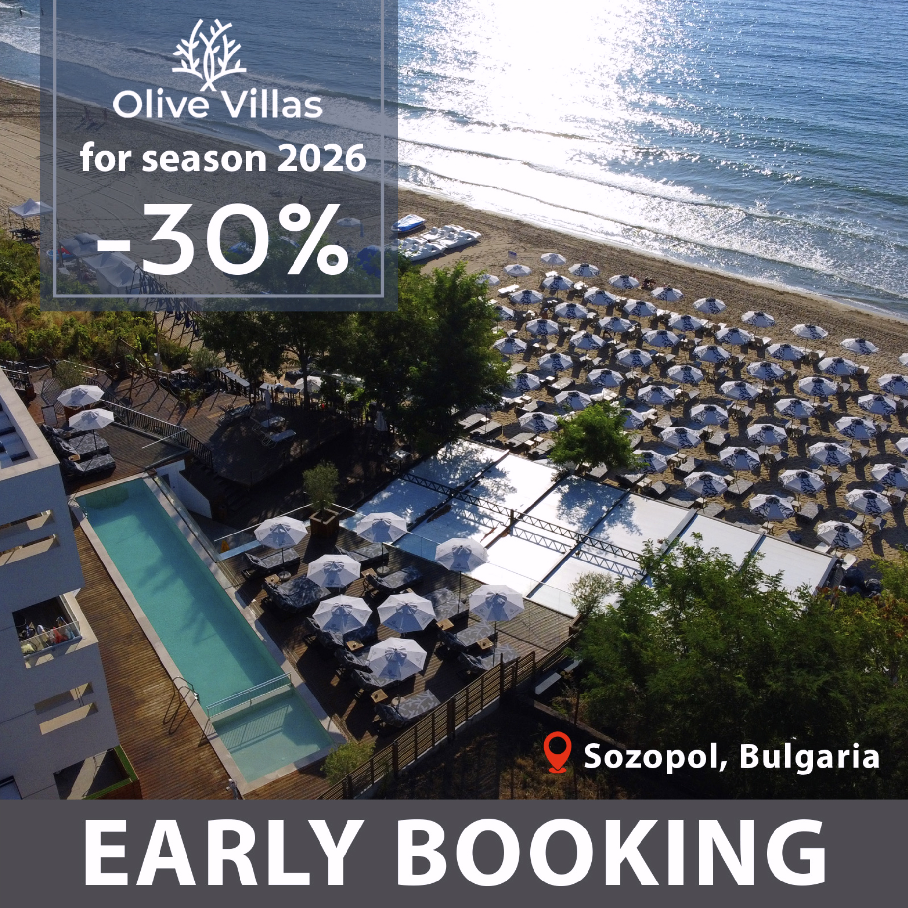 Olive Villas Facebook ad: Sozopol, Bulgaria