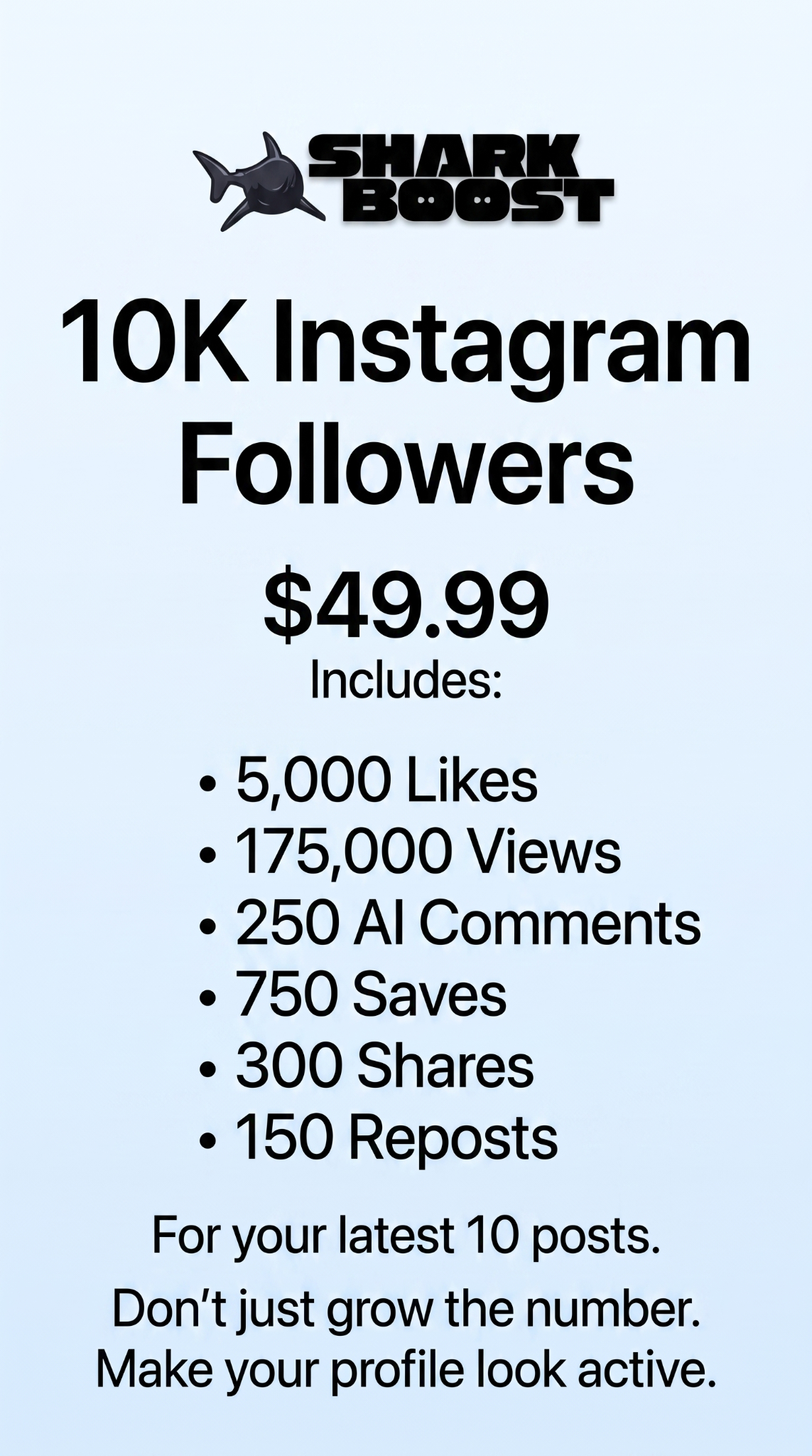 Sharkboost Facebook ad: SharkBoost - Boost Your Social Media Presence