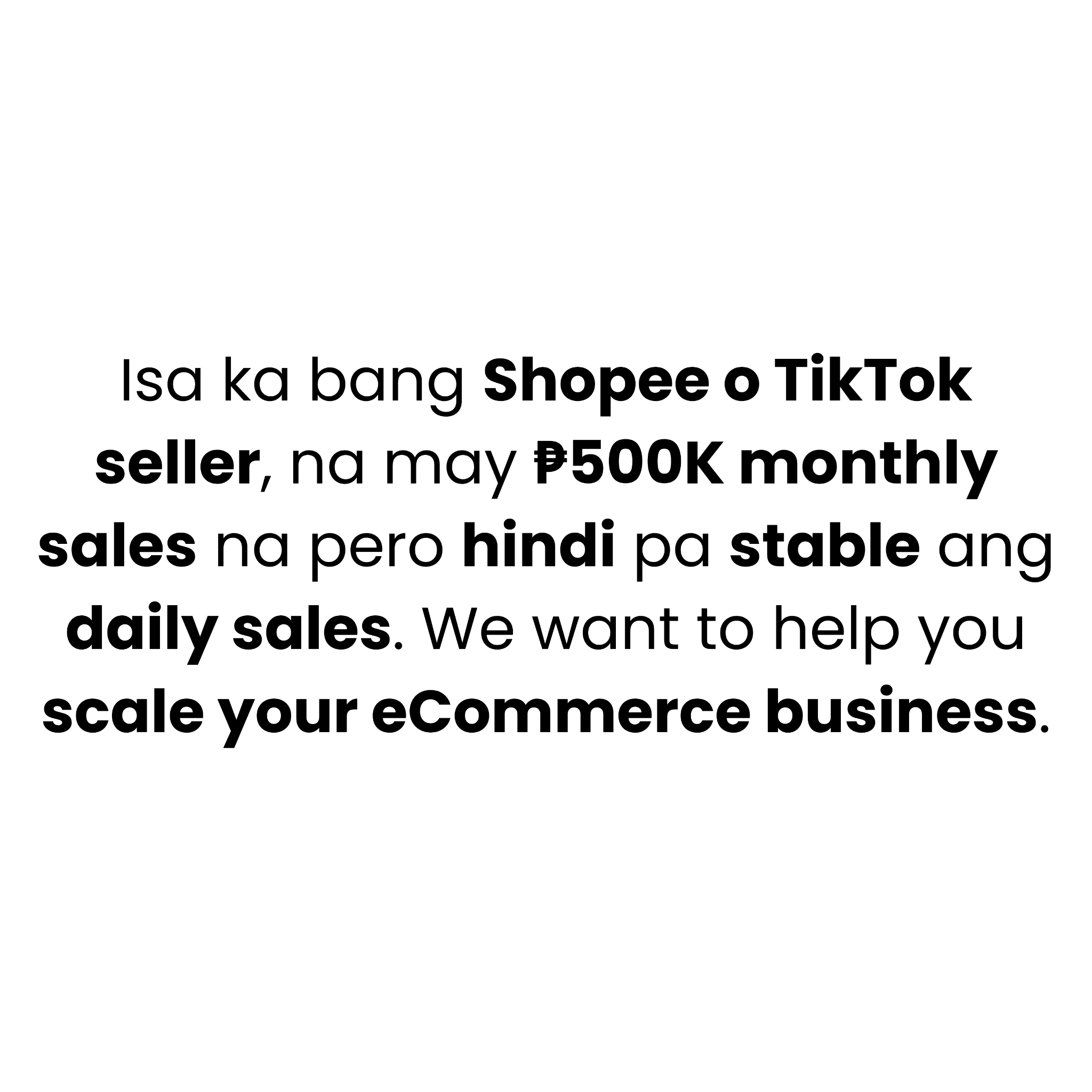 ECOM Accelerator Facebook ad