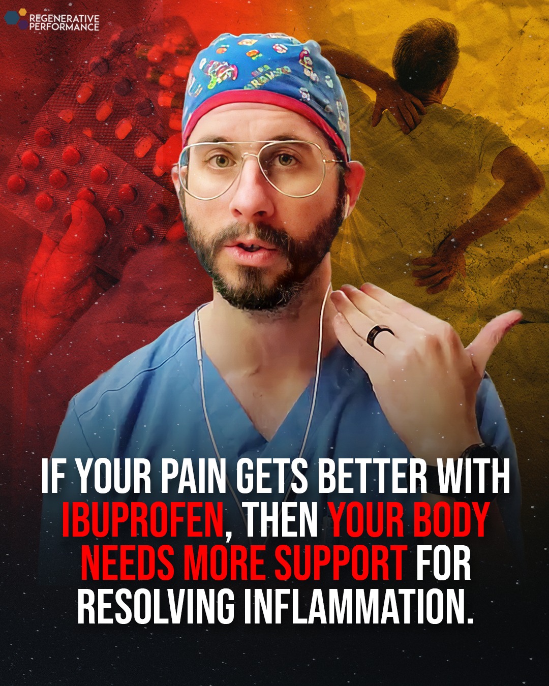 Dr. Drew Timmermans Facebook ad: Does your pain get better with Advil, Aleve…
