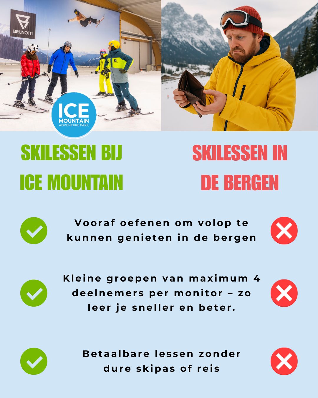 Ice Mountain Adventure Park Facebook ad