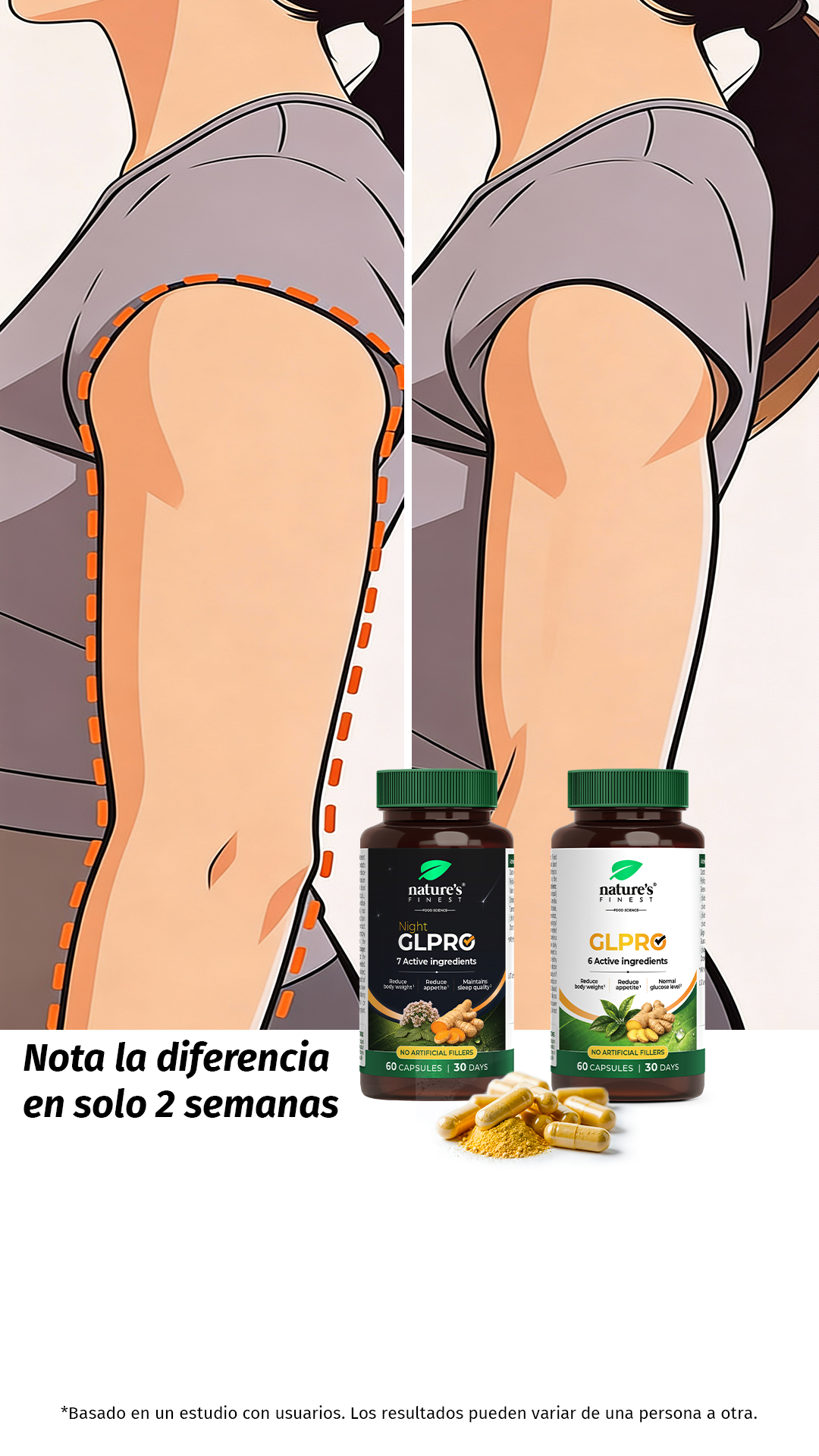 Nature's Finest España Facebook ad: ¡Control del apetito 24/7!