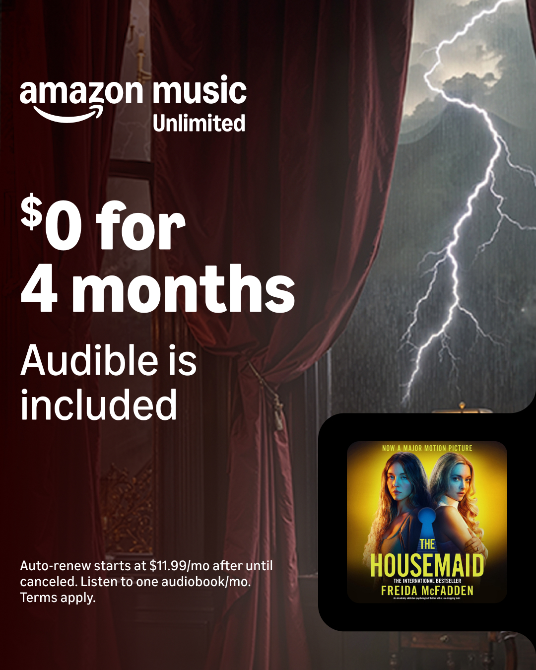 Amazon Music Facebook ad