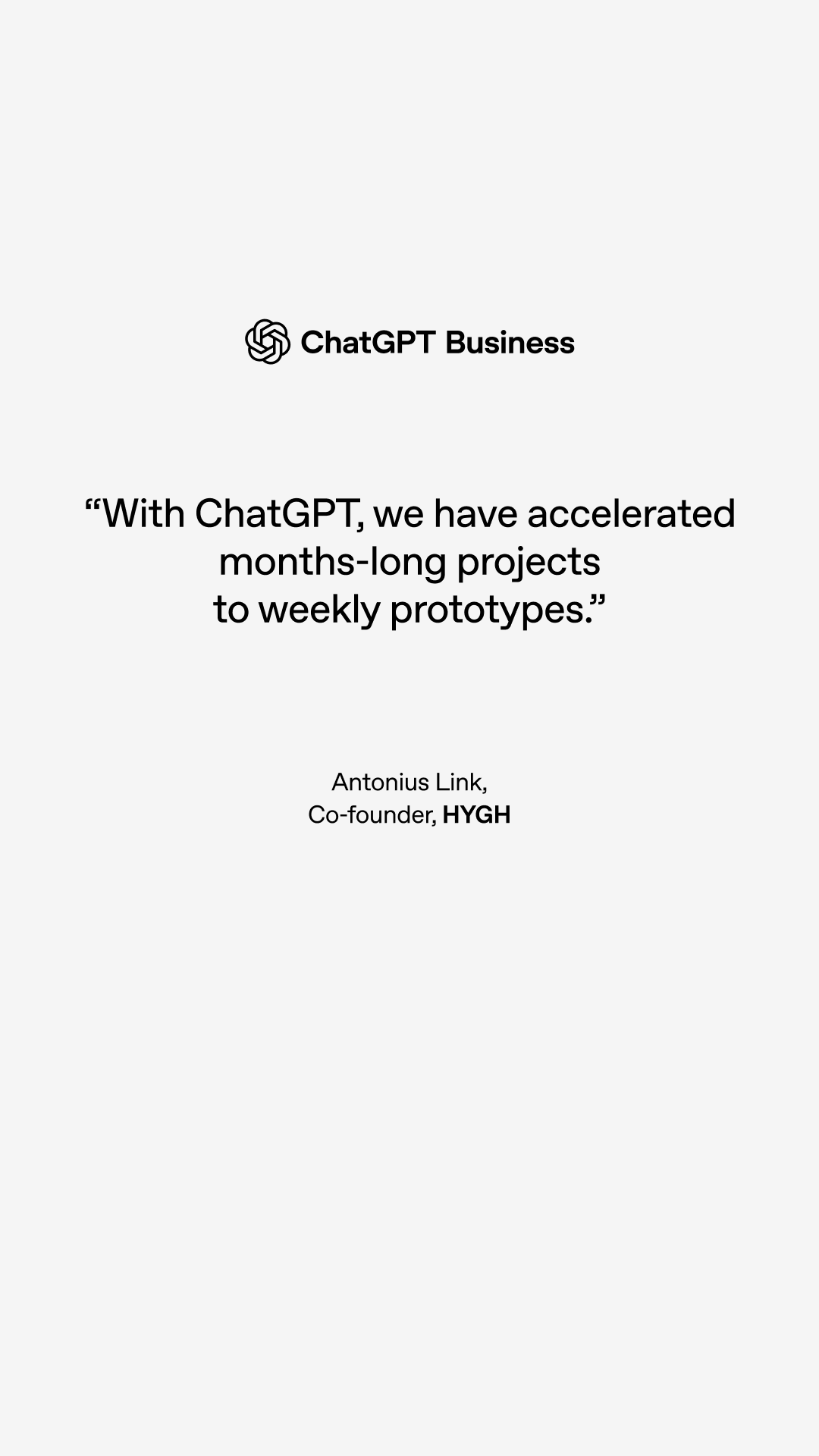 OpenAI Facebook ad: Try ChatGPT Business