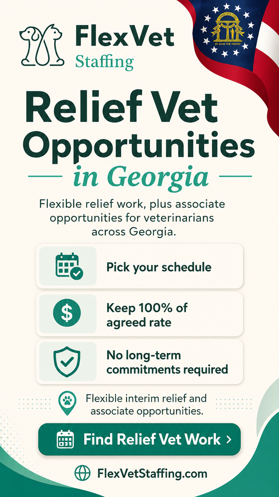 Flex Vet Staffing Facebook ad