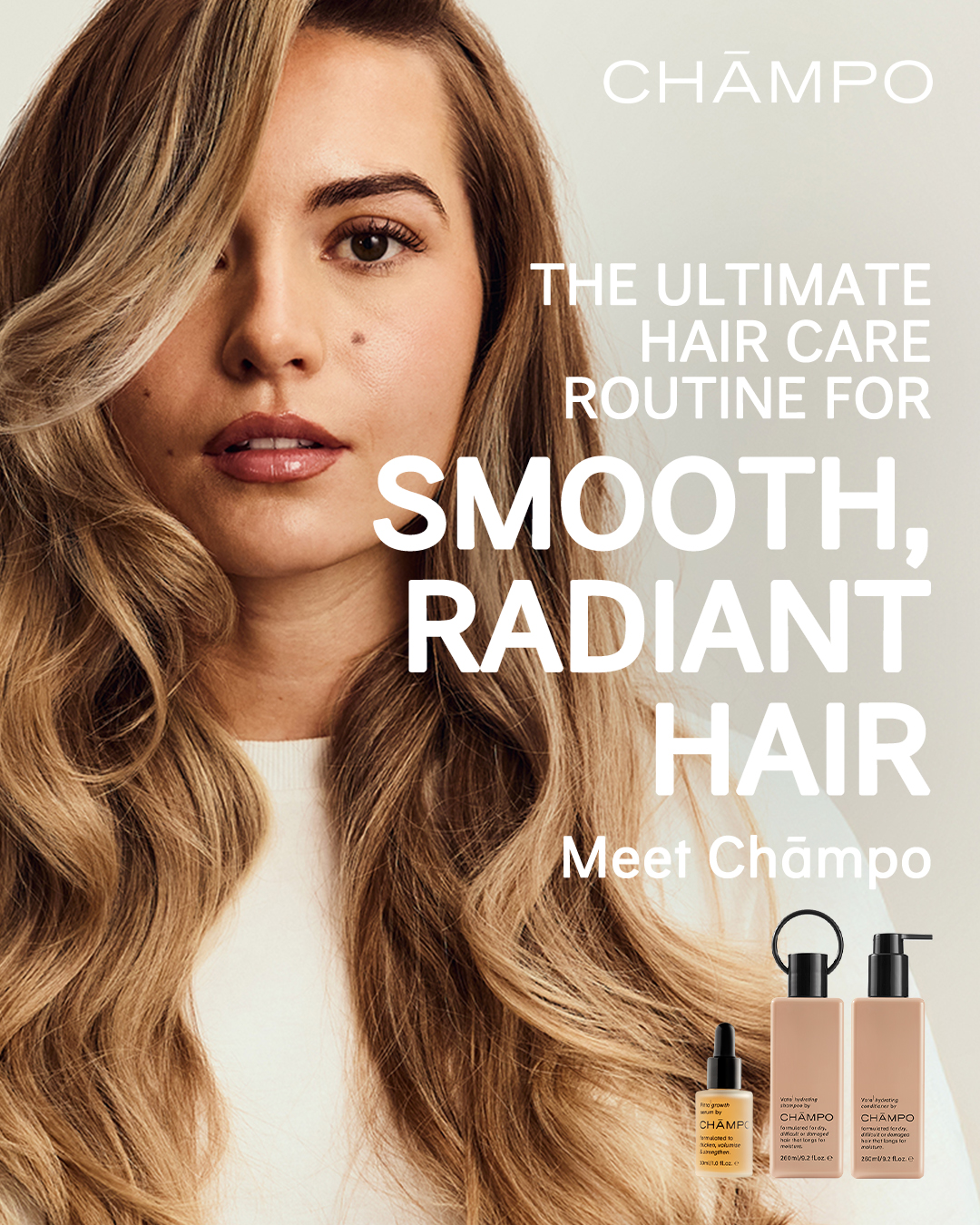 Chāmpo Haircare Facebook ad