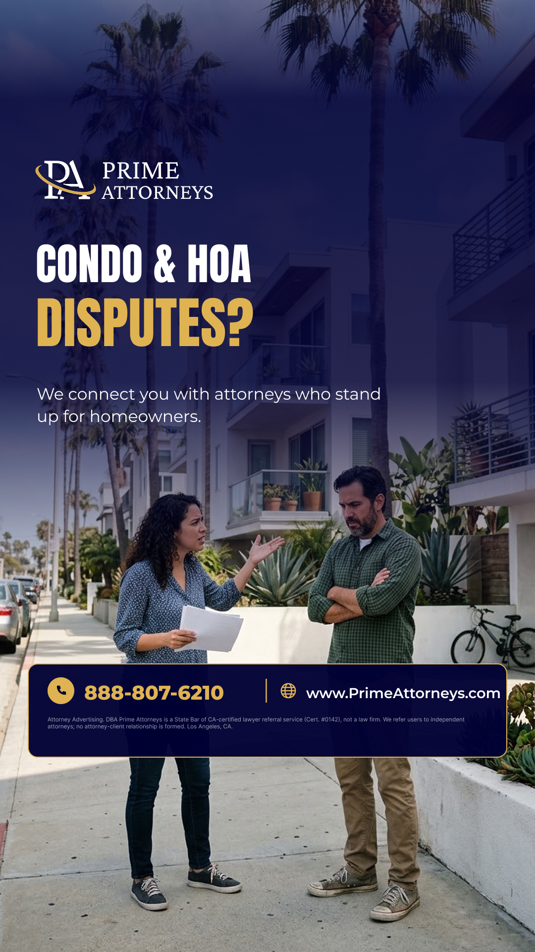 Prime Attorneys Facebook ad: Get a Free Construction Defect Case Evaluation