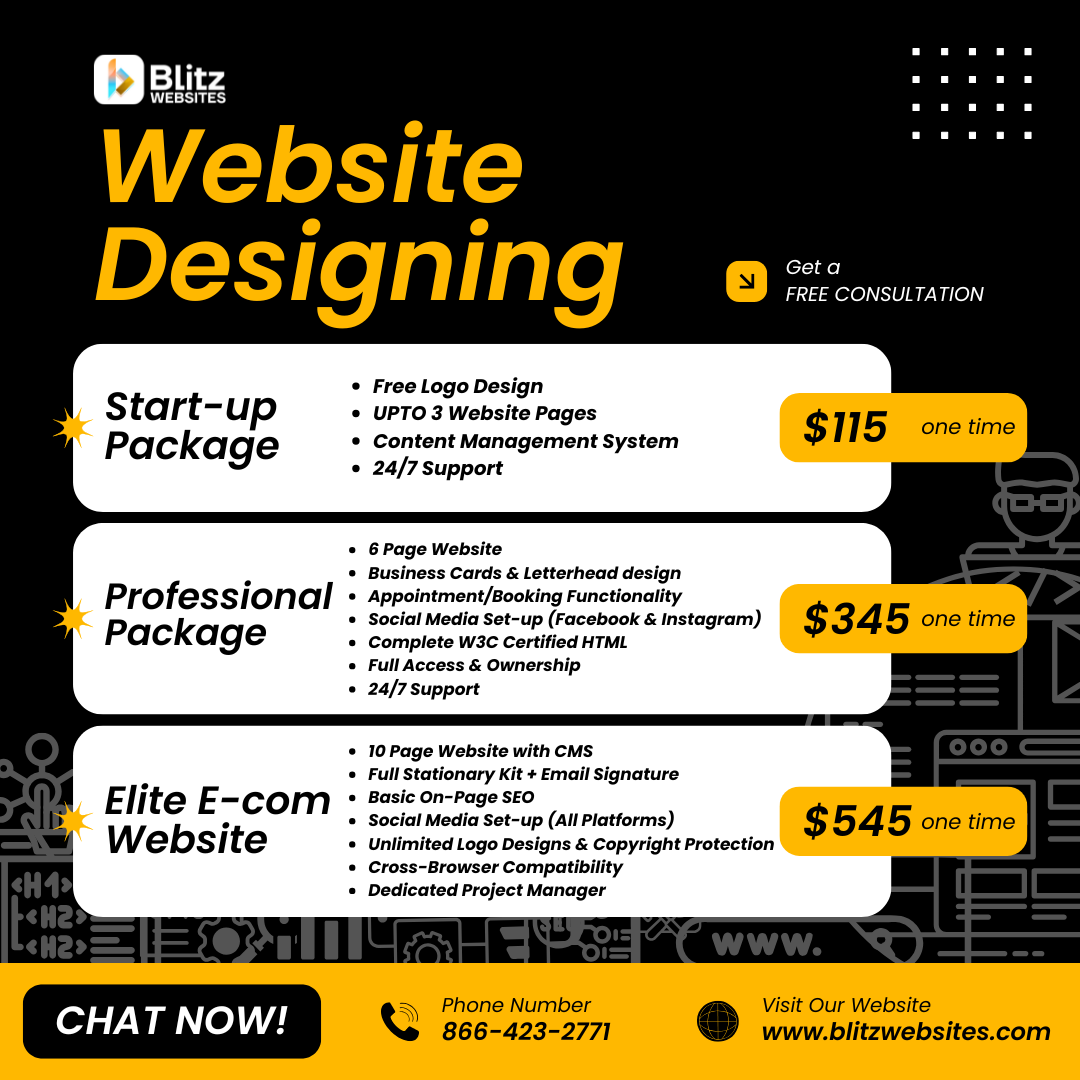 Blitz Websites Facebook ad: Free Consultation!