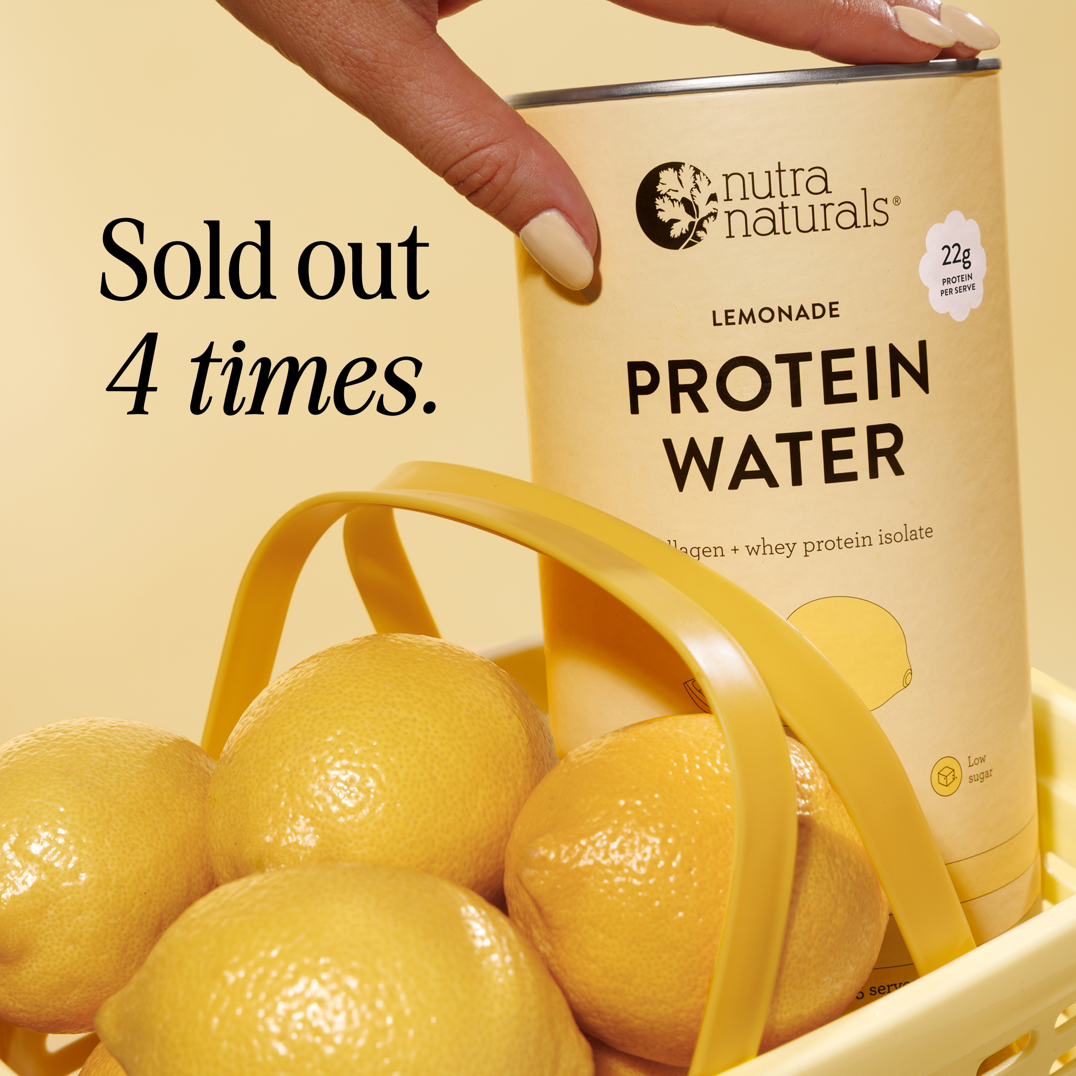 Nutra Naturals Facebook ad: SOLD OUT 4 times