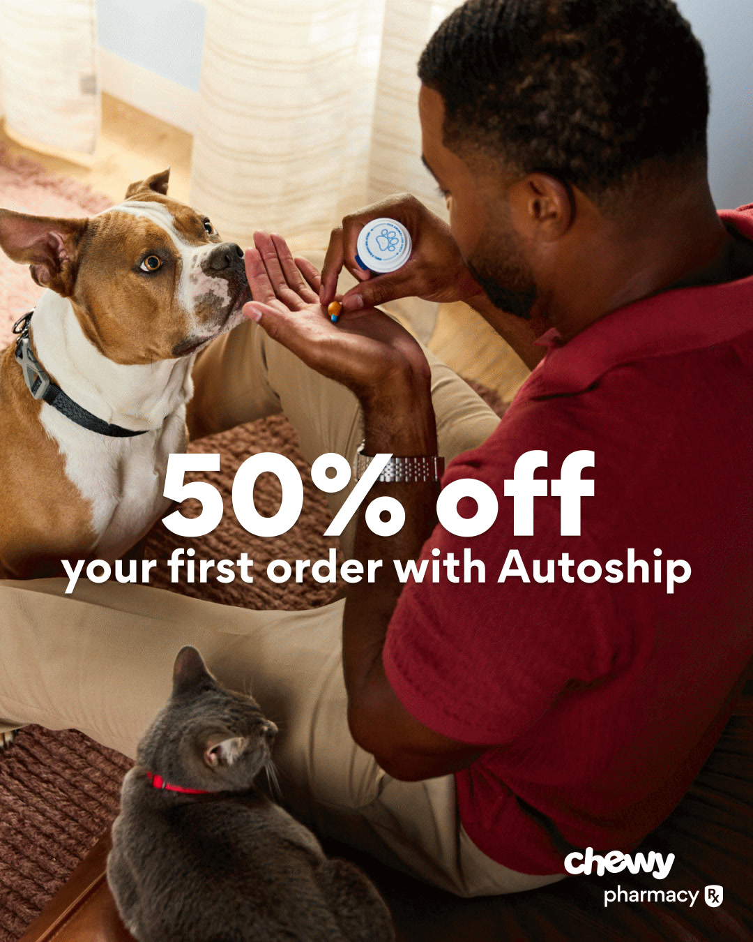 Chewy Facebook ad: Pet meds for less