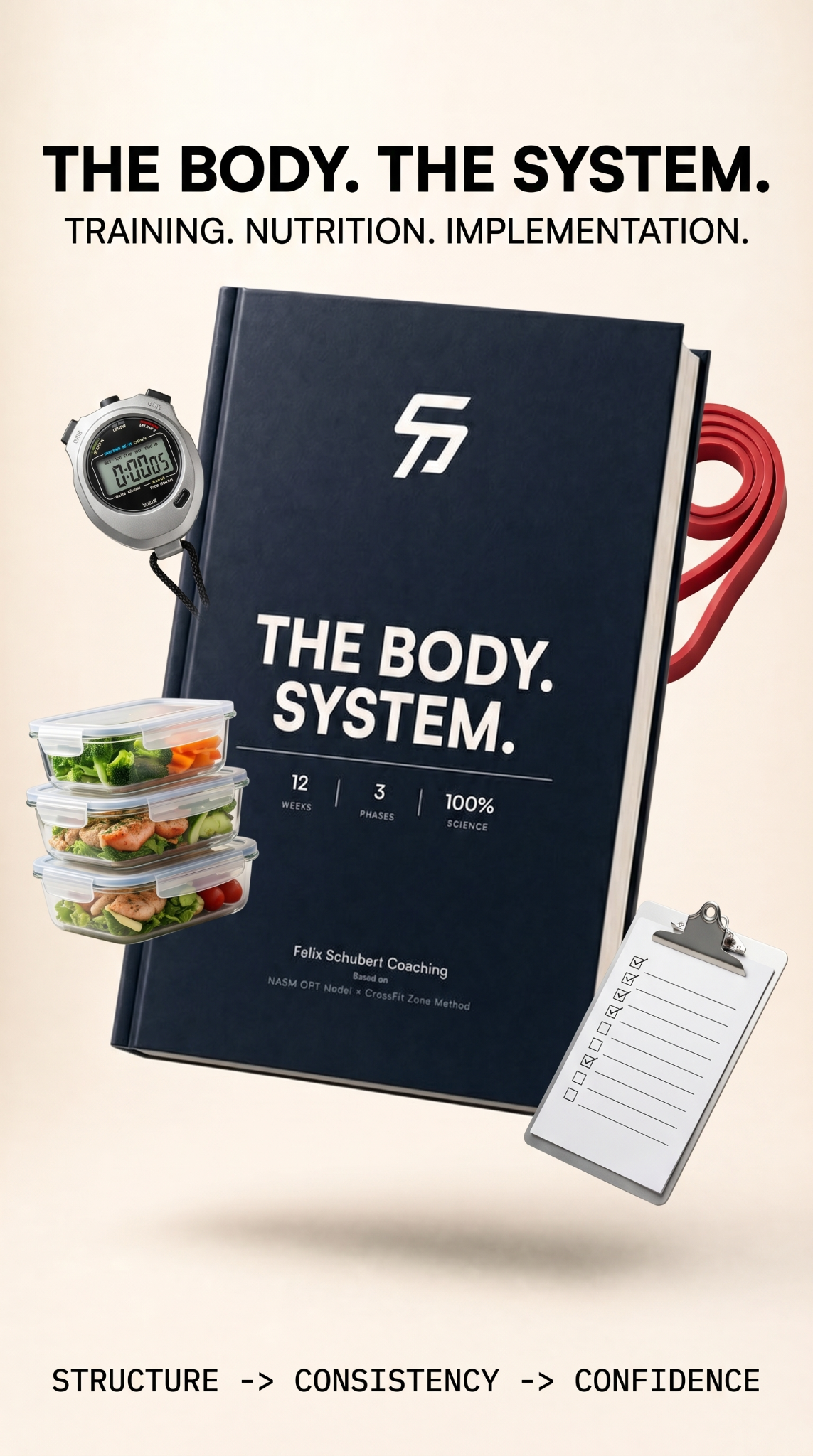 Felix Schubert Facebook ad: The Body. The System. (12-Week Blueprint)