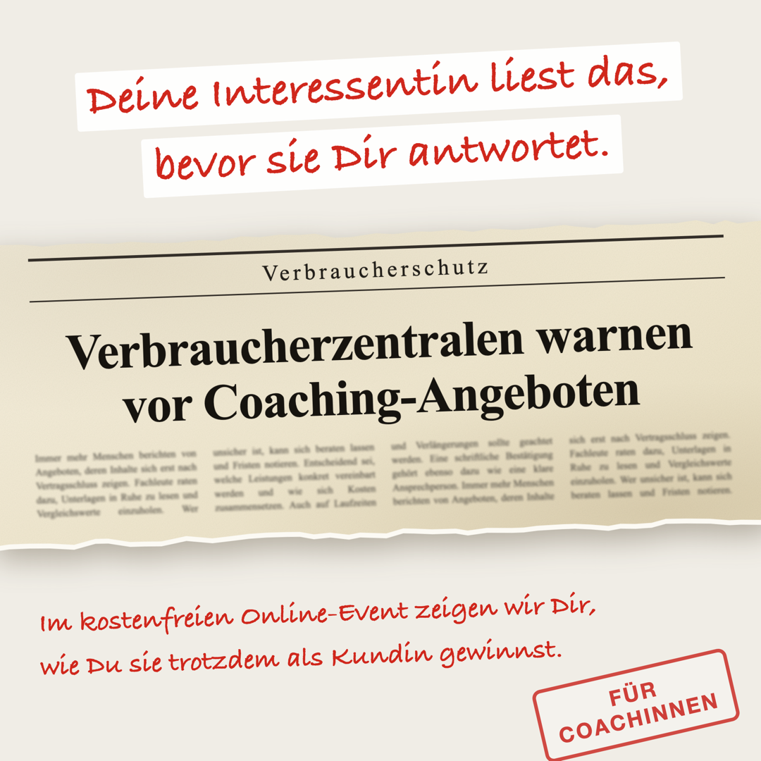 Susanne & Nicole Facebook ad: 10 Tage LIVE Coachingmarkt erobern. Starte hier…