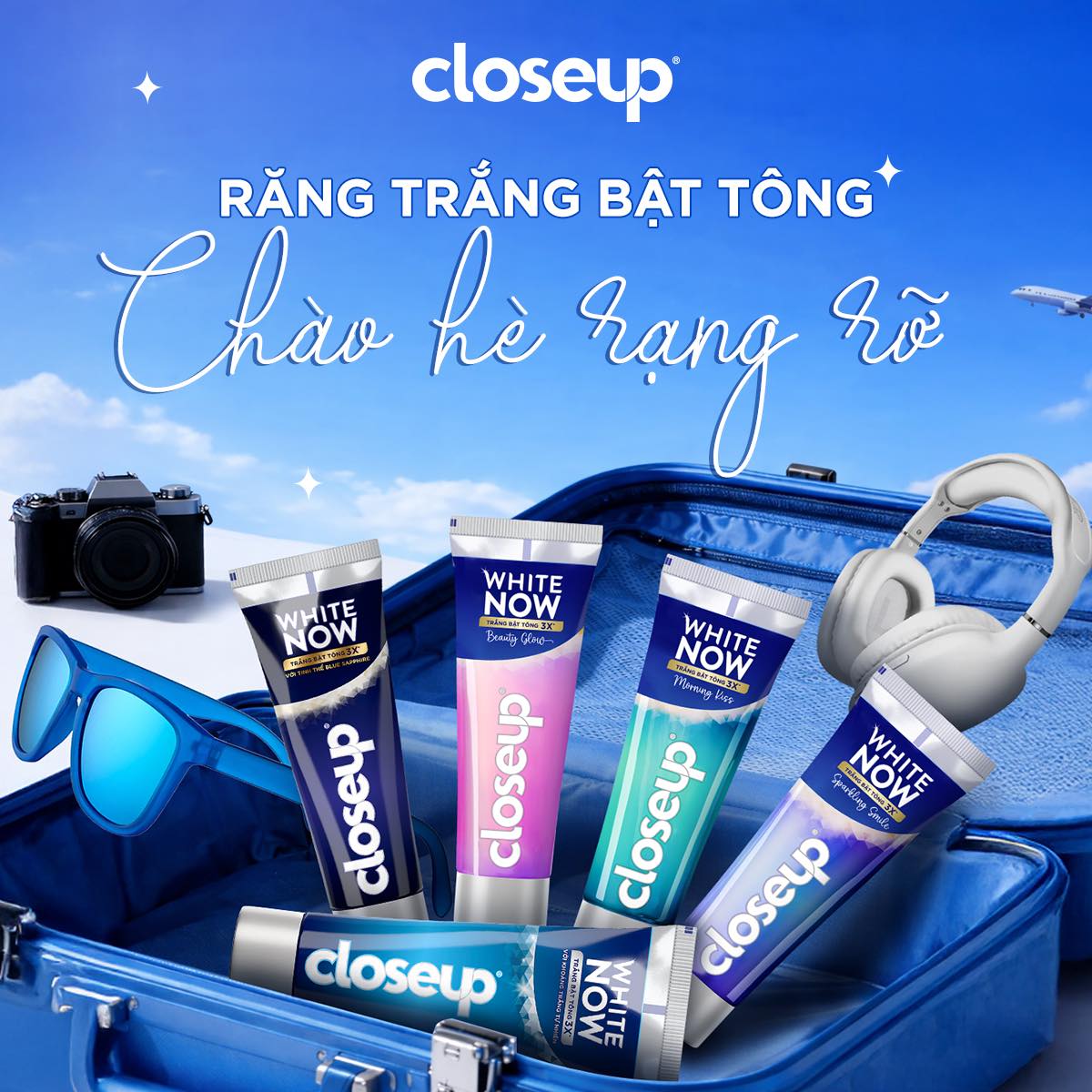 Closeup Facebook ad: Hè về là phải xách vali lên và…