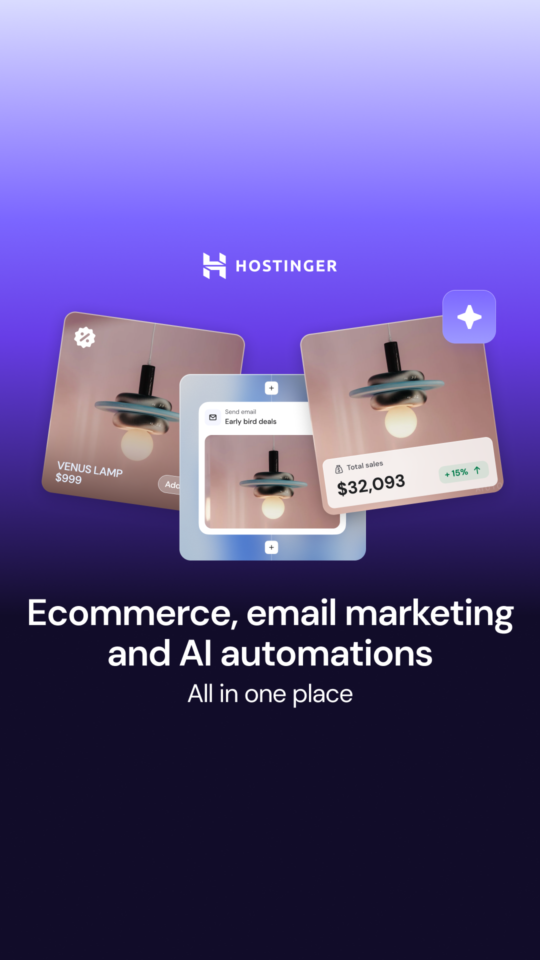 Hostinger Facebook ad: Take your idea online