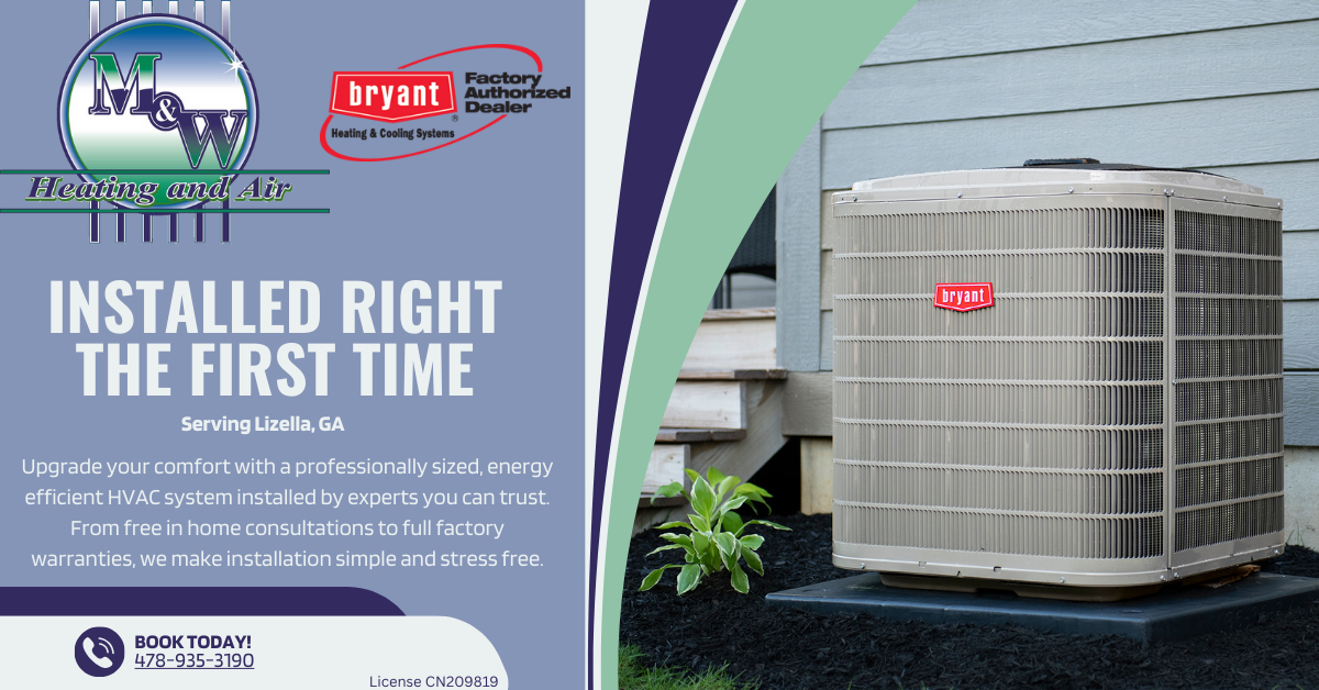 M & W Heating and Air Facebook ad
