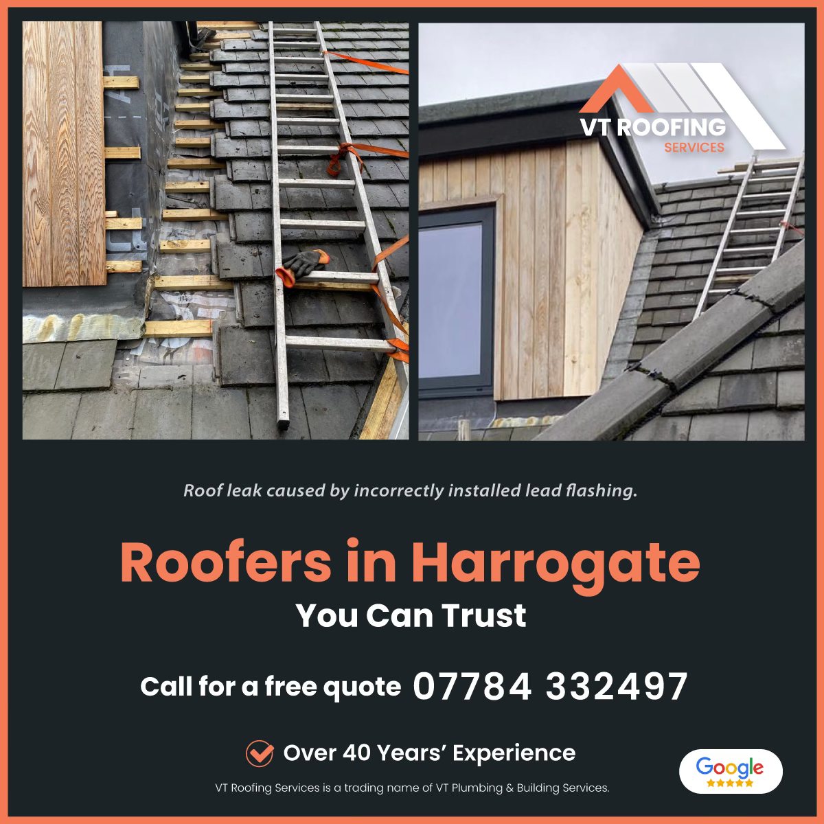 VT Roofing Services Facebook ad