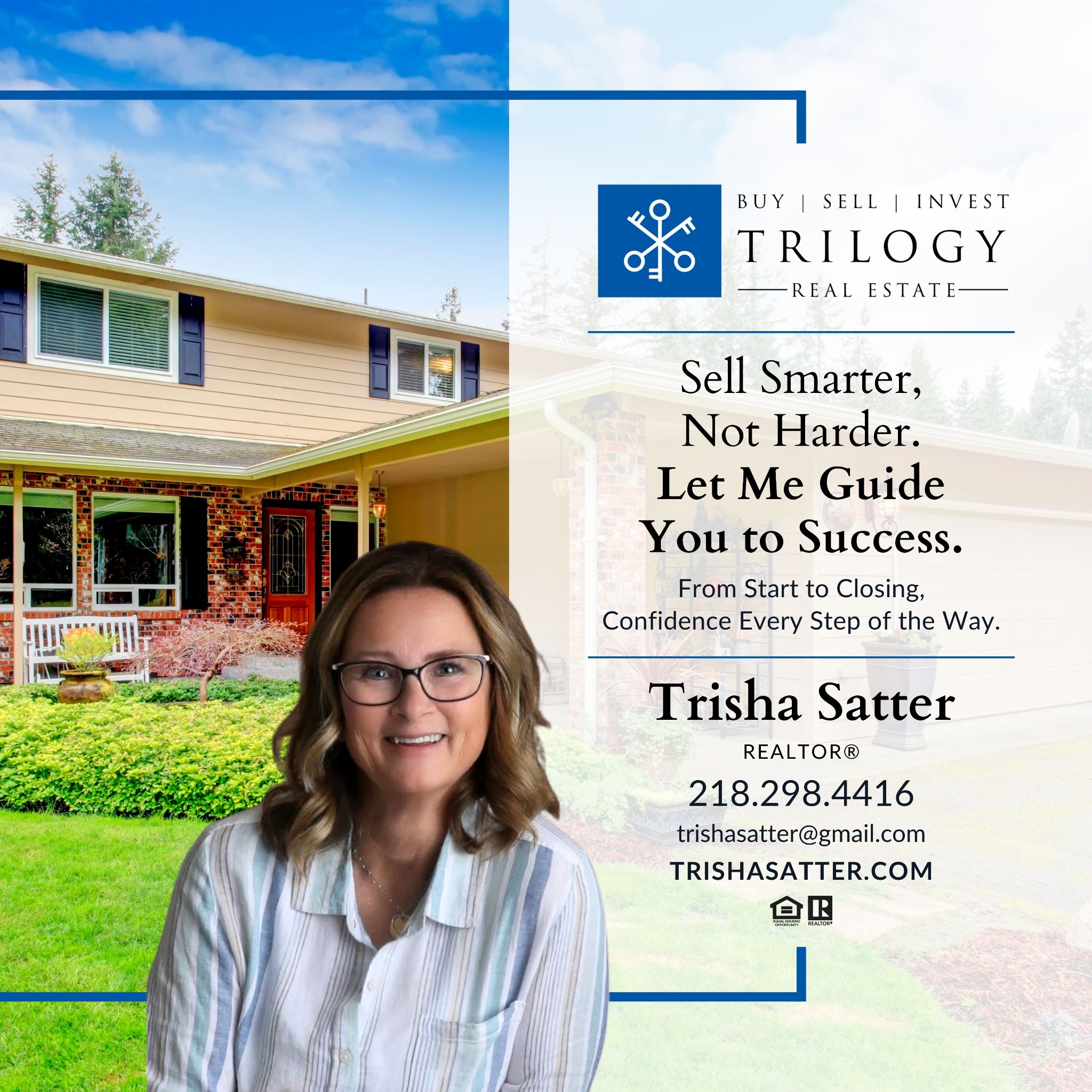 Trilogy Real Estate - Trisha Satter Facebook ad: Trisha Satter's Blinq Card