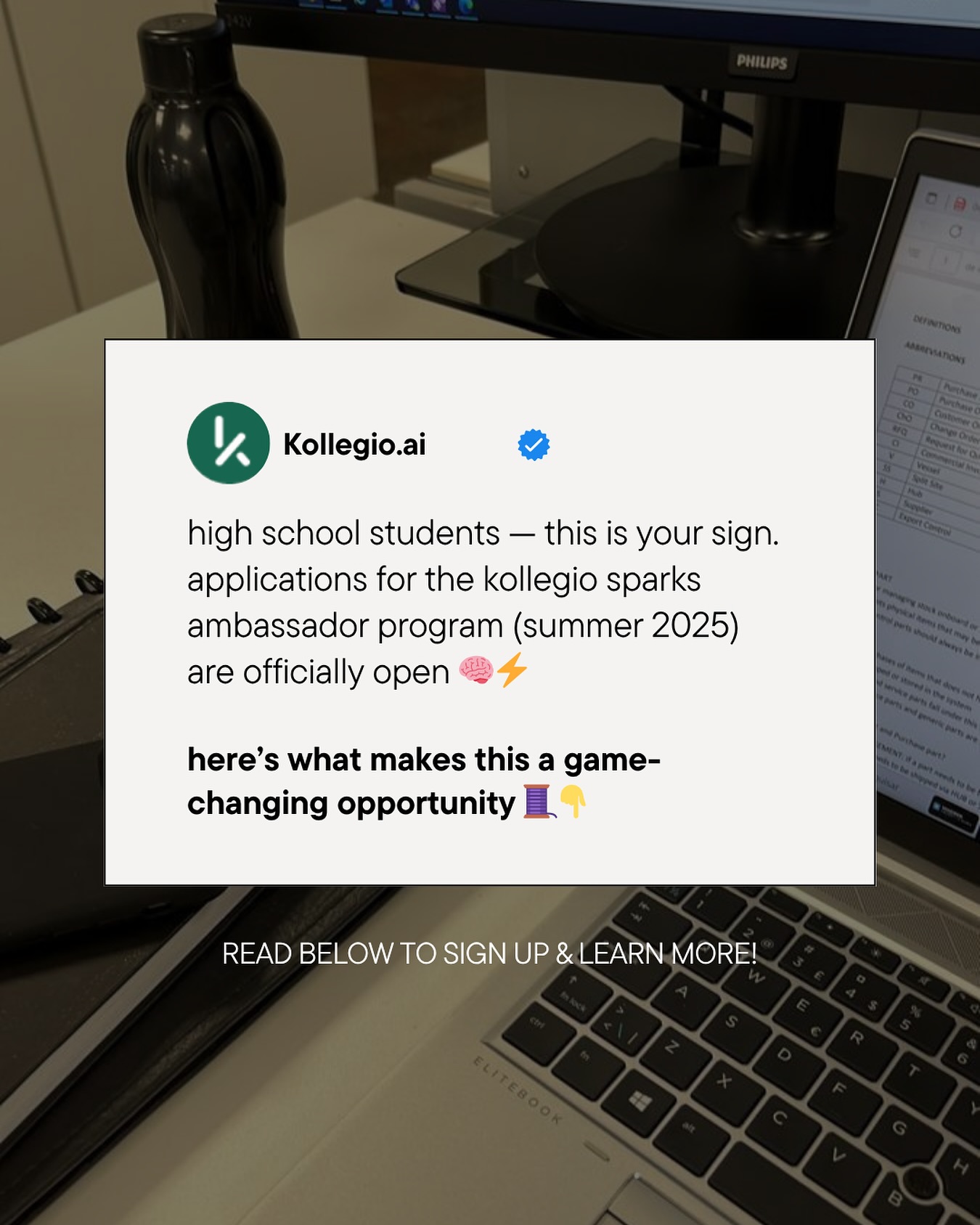 Kollegio.ai Facebook ad