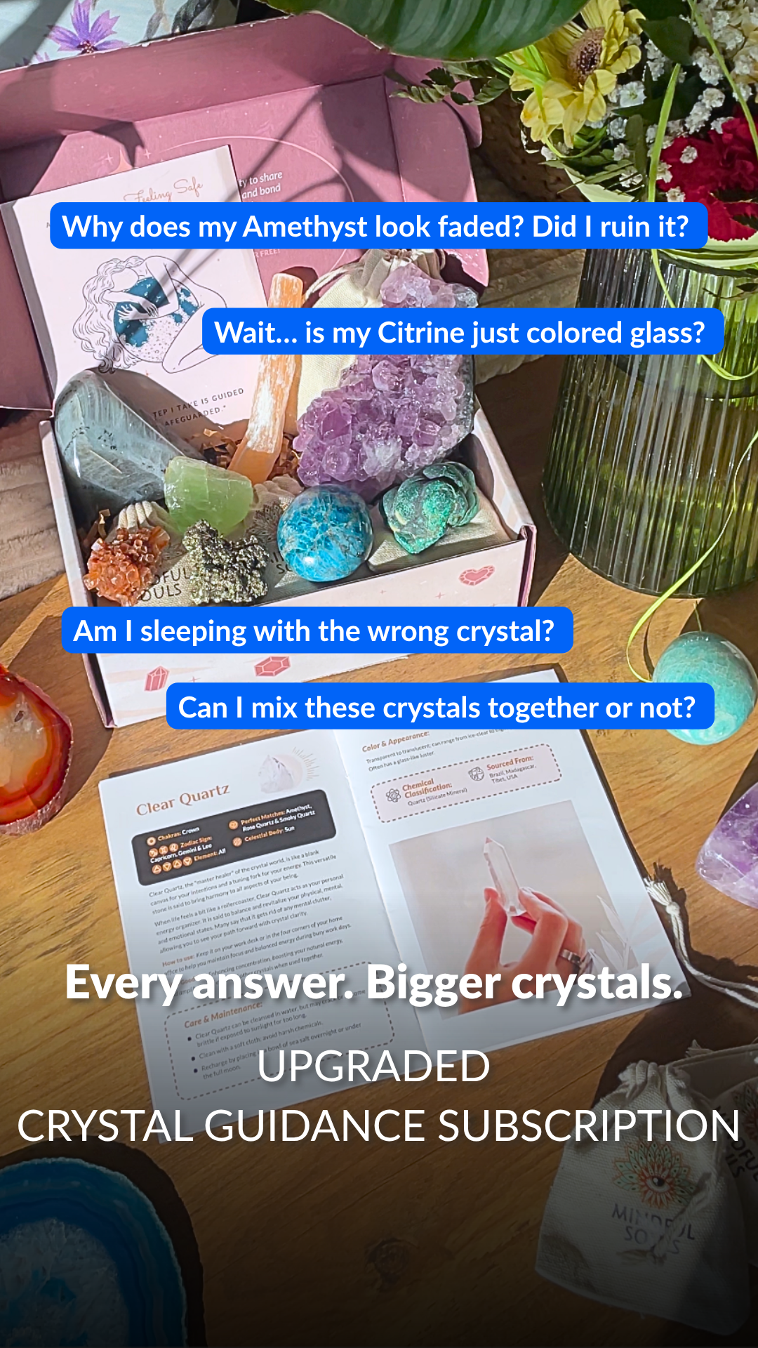 Crystal Healing Stones Facebook ad