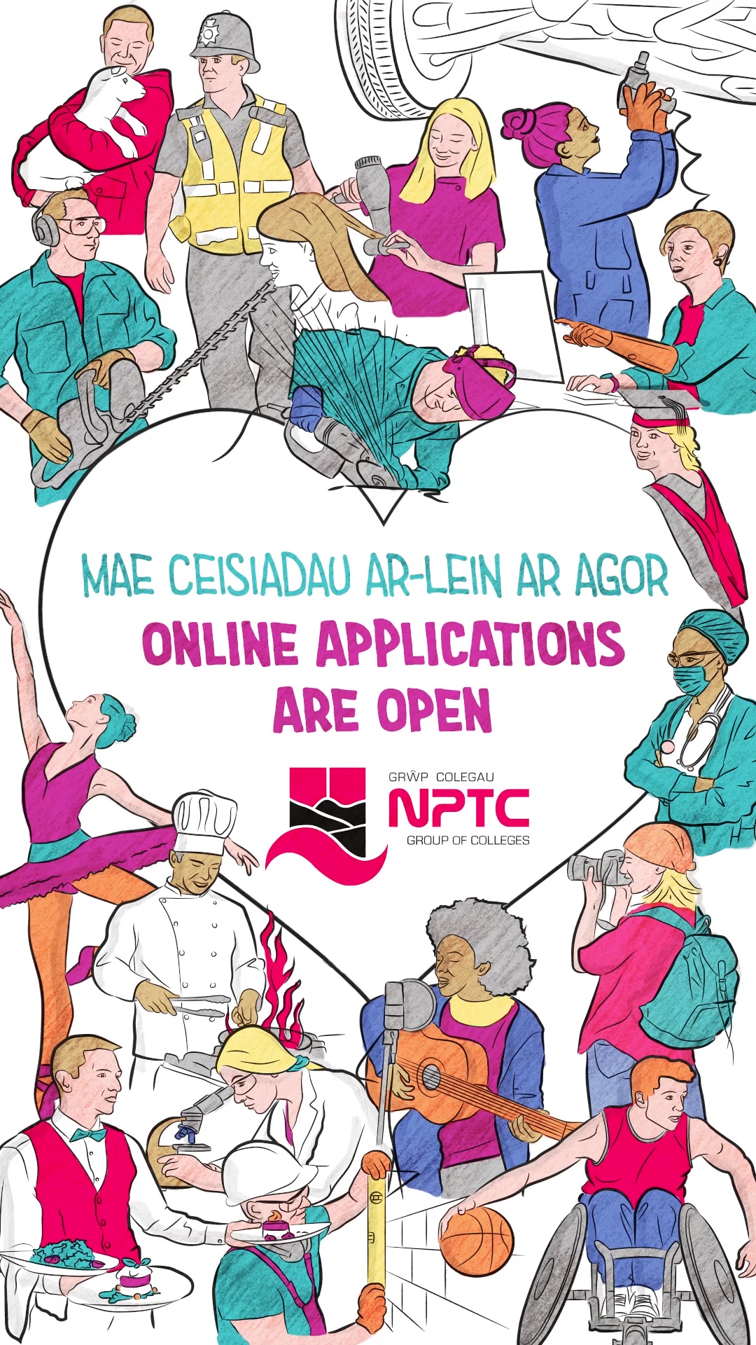 Grŵp Colegau NPTC Group of Colleges Facebook ad from May 29, 2026
