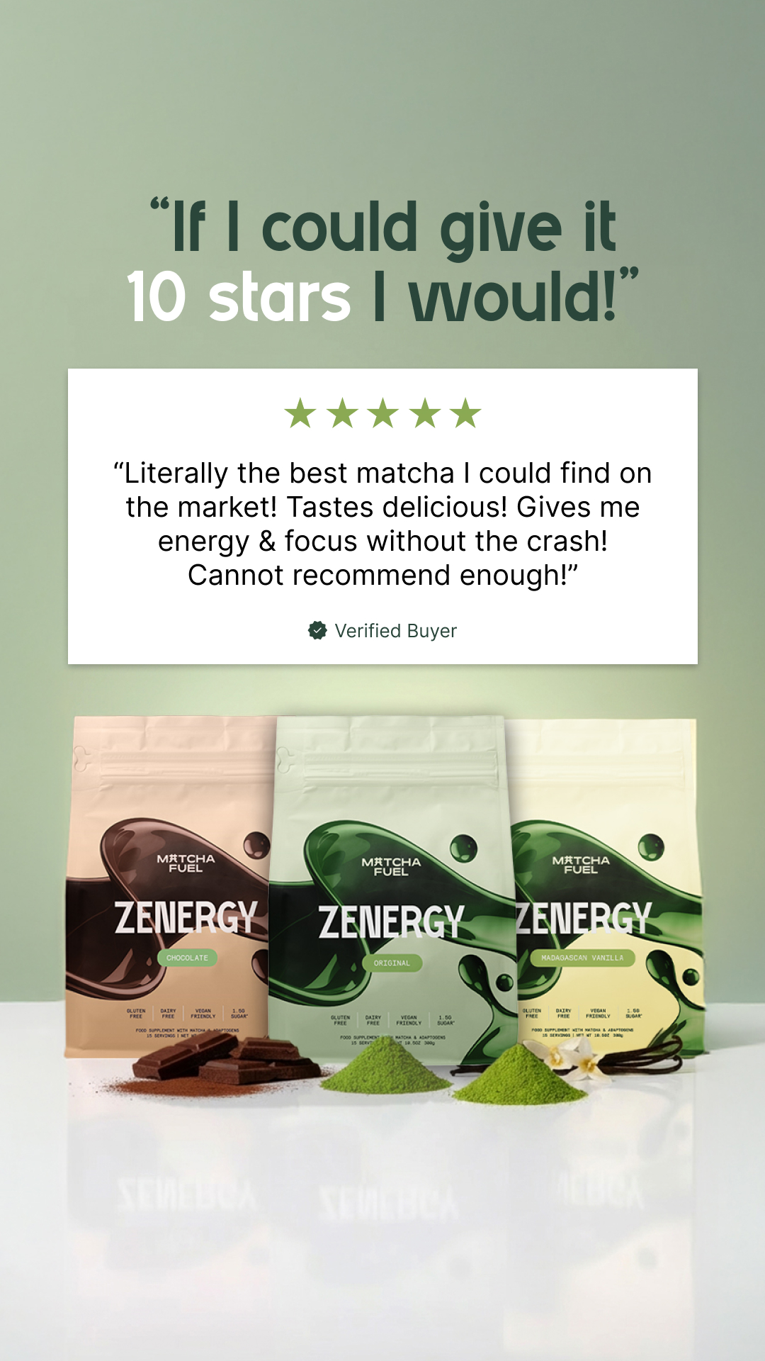Matcha Fuel Facebook ad