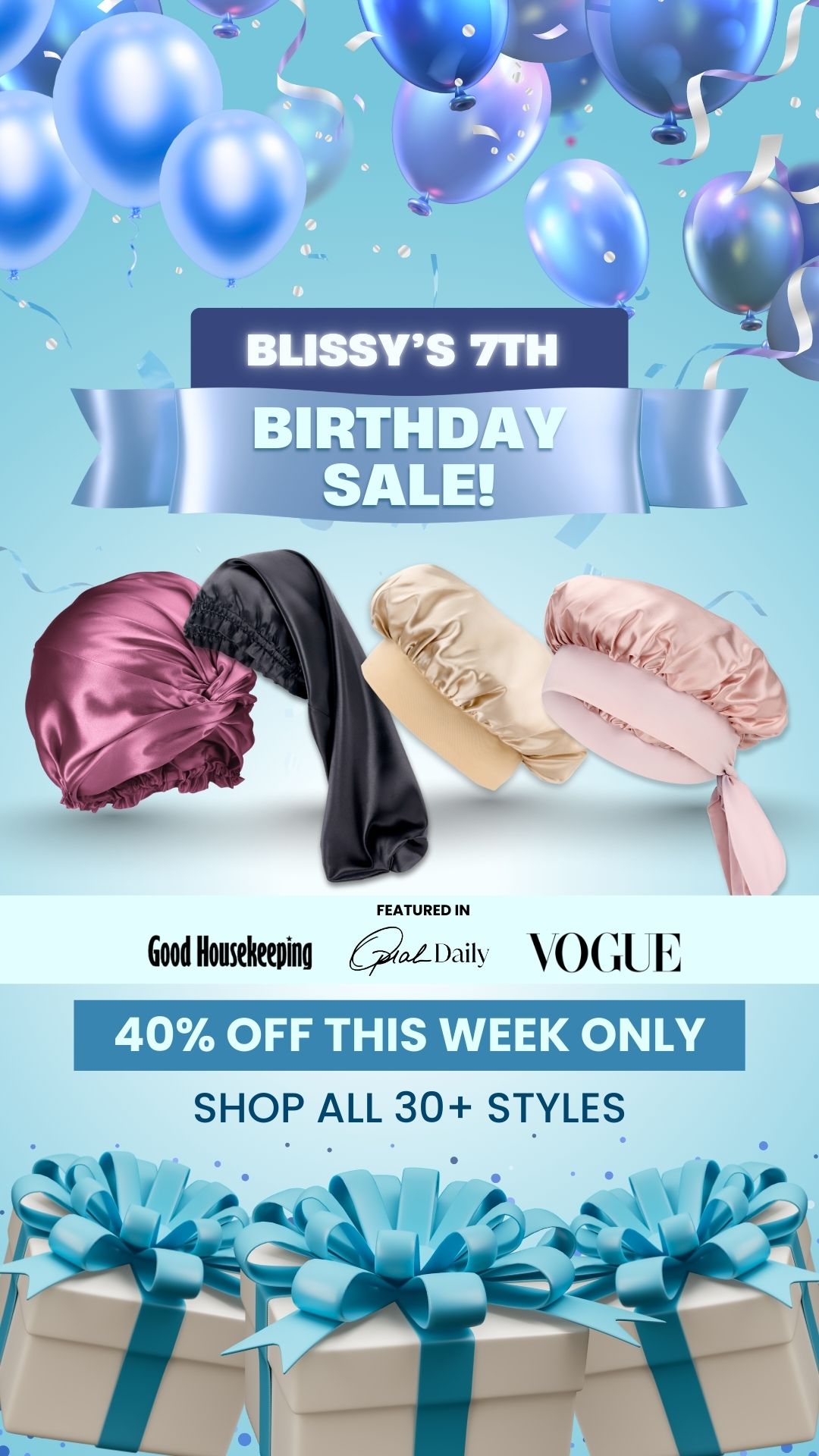 Blissy Bonnet Facebook ad