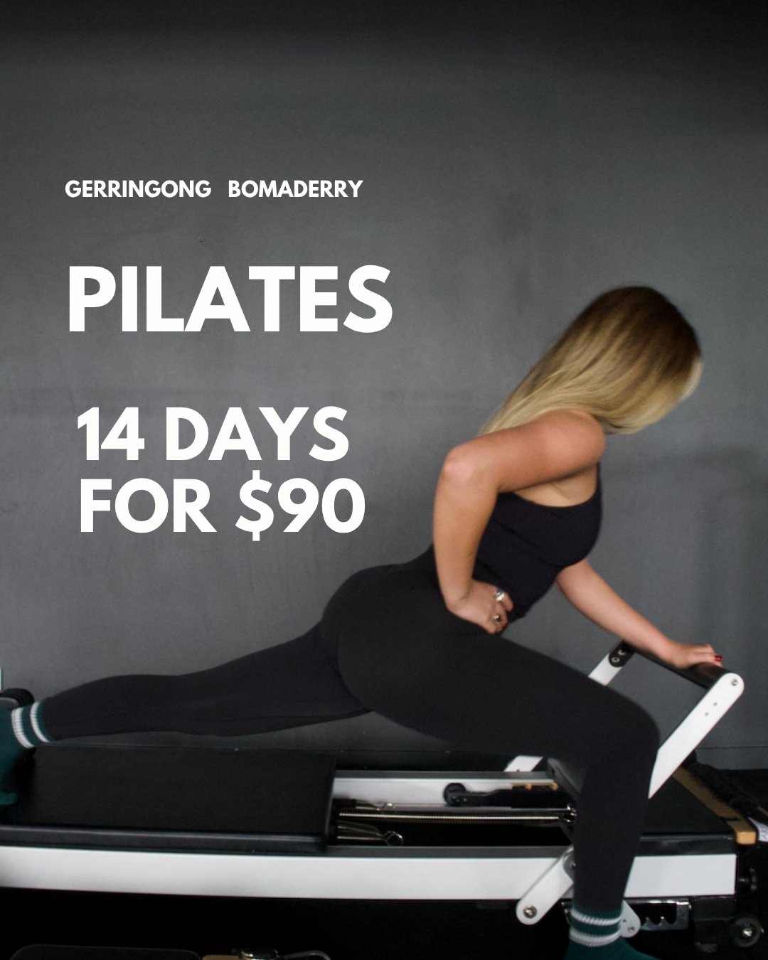 Nuform Pilates Facebook ad: Try Nuform, 14 Days for $90