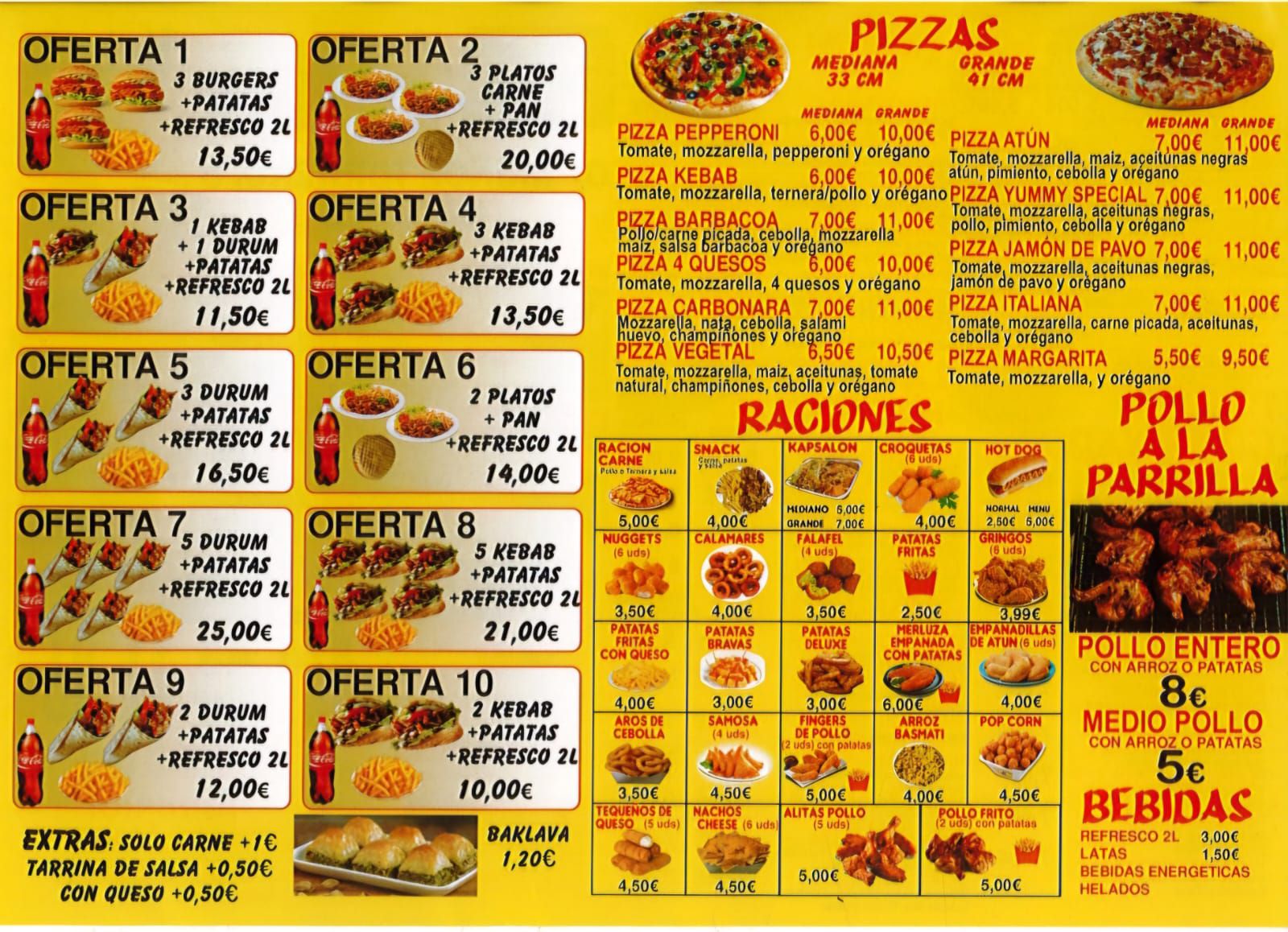 badajoz kebab Facebook ad: mejor sitio de comida rapida