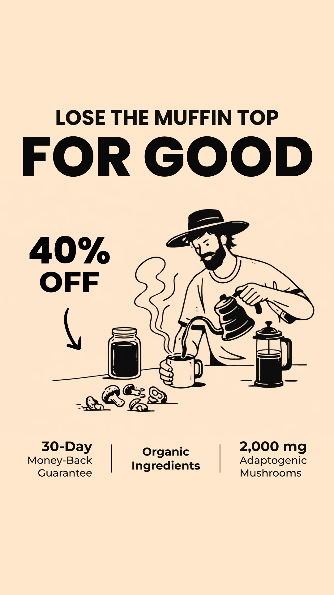 RYZE Superfoods Facebook ad