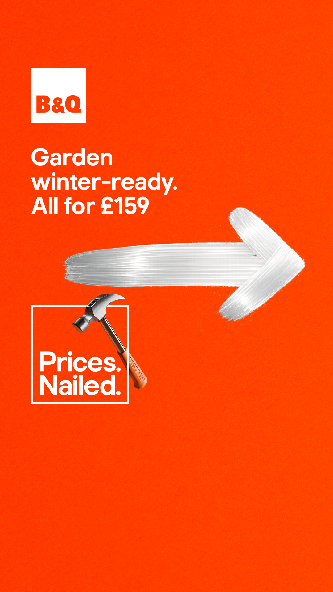 B&Q Facebook ad: Prices Nailed at B&Q