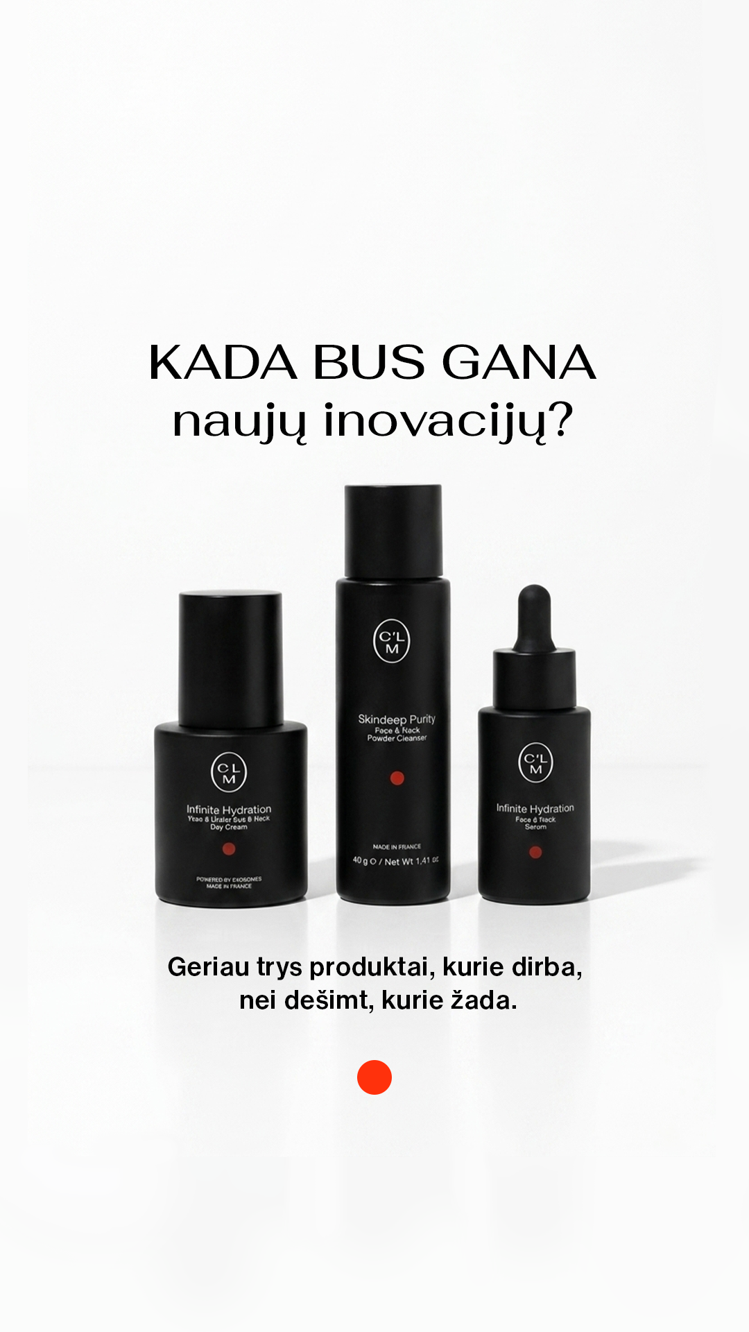 CLM Beauty Lab Facebook ad: Rezultatai, ne pažadai