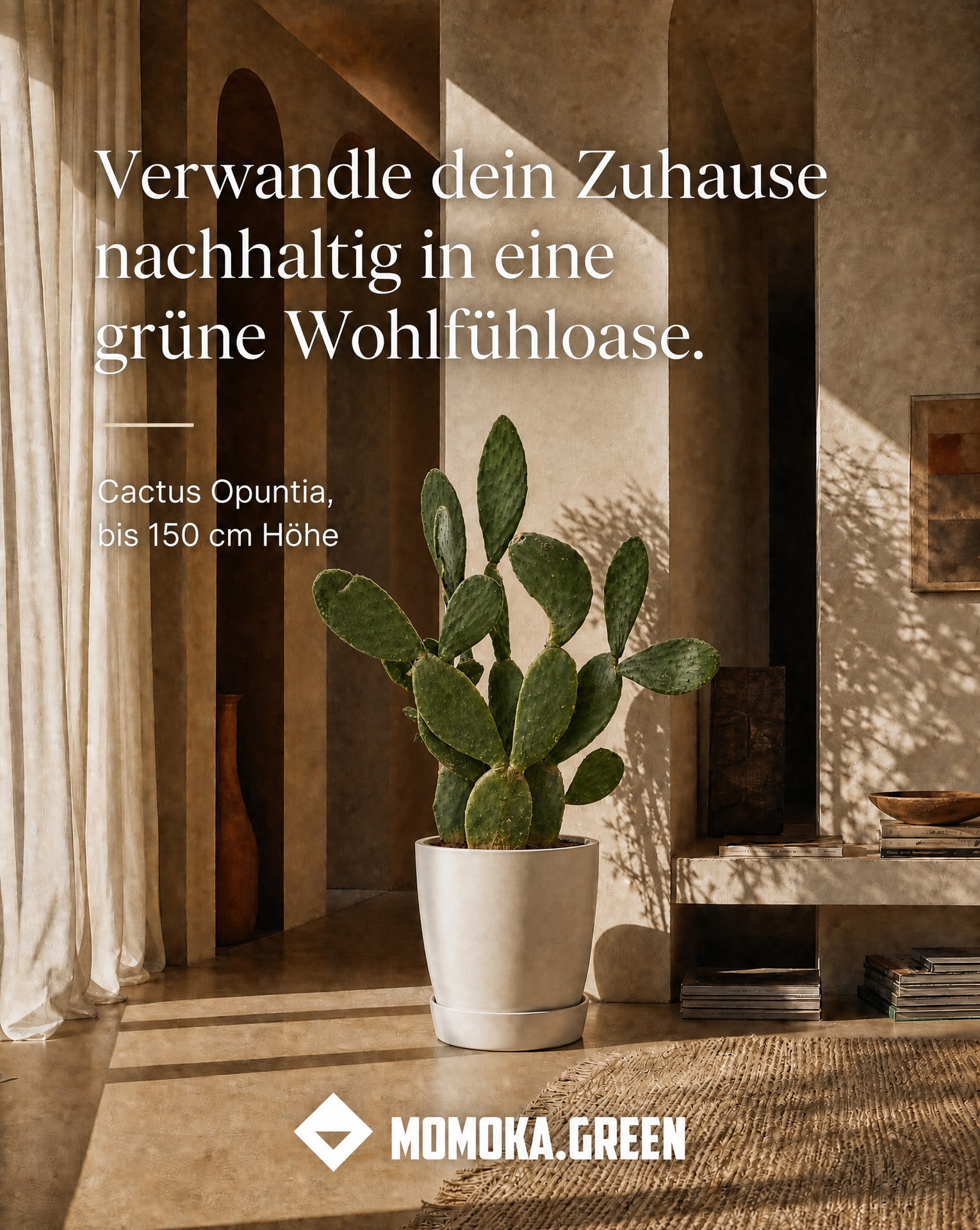 Momoka Green Facebook ad: Deine nachhaltige Pflanzenoase