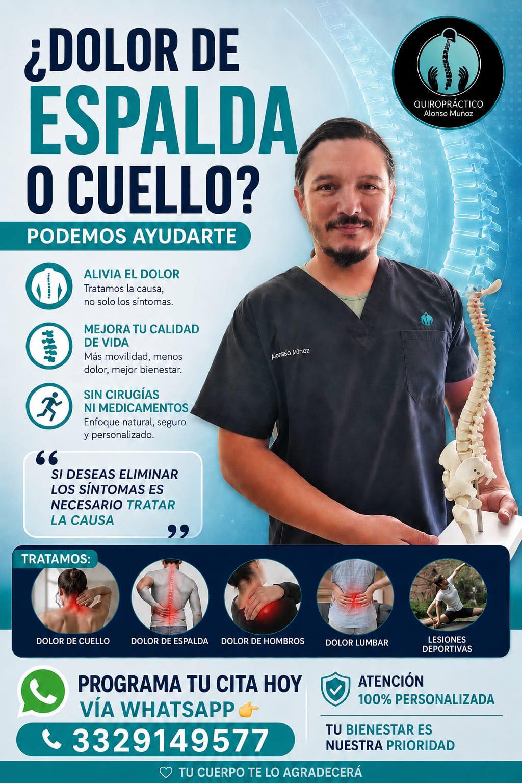 Quiropráctico Alonso Muñoz Facebook ad