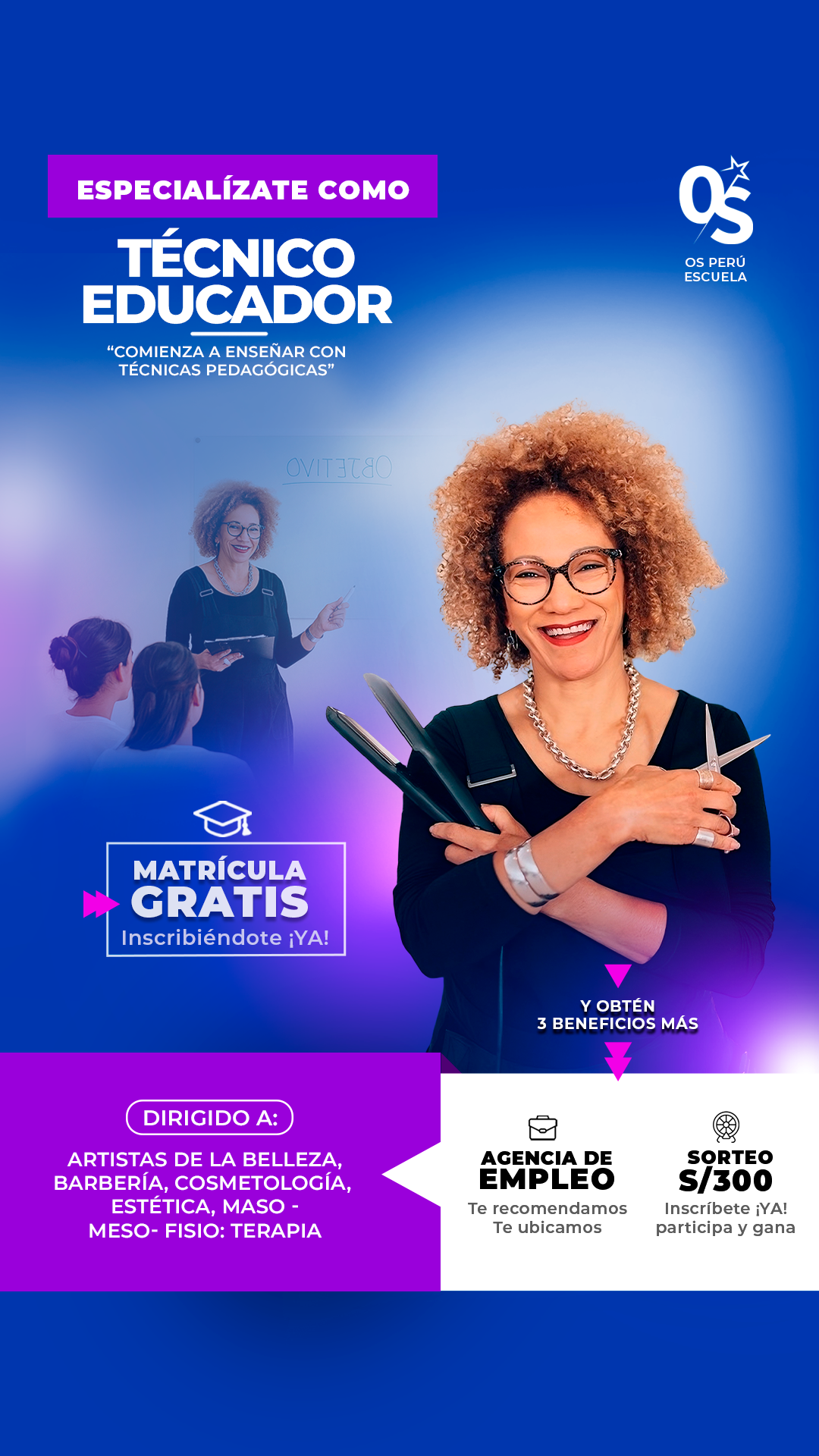 OS Perú - Escuela Técnico Educador Facebook ad from Mar 28, 2026