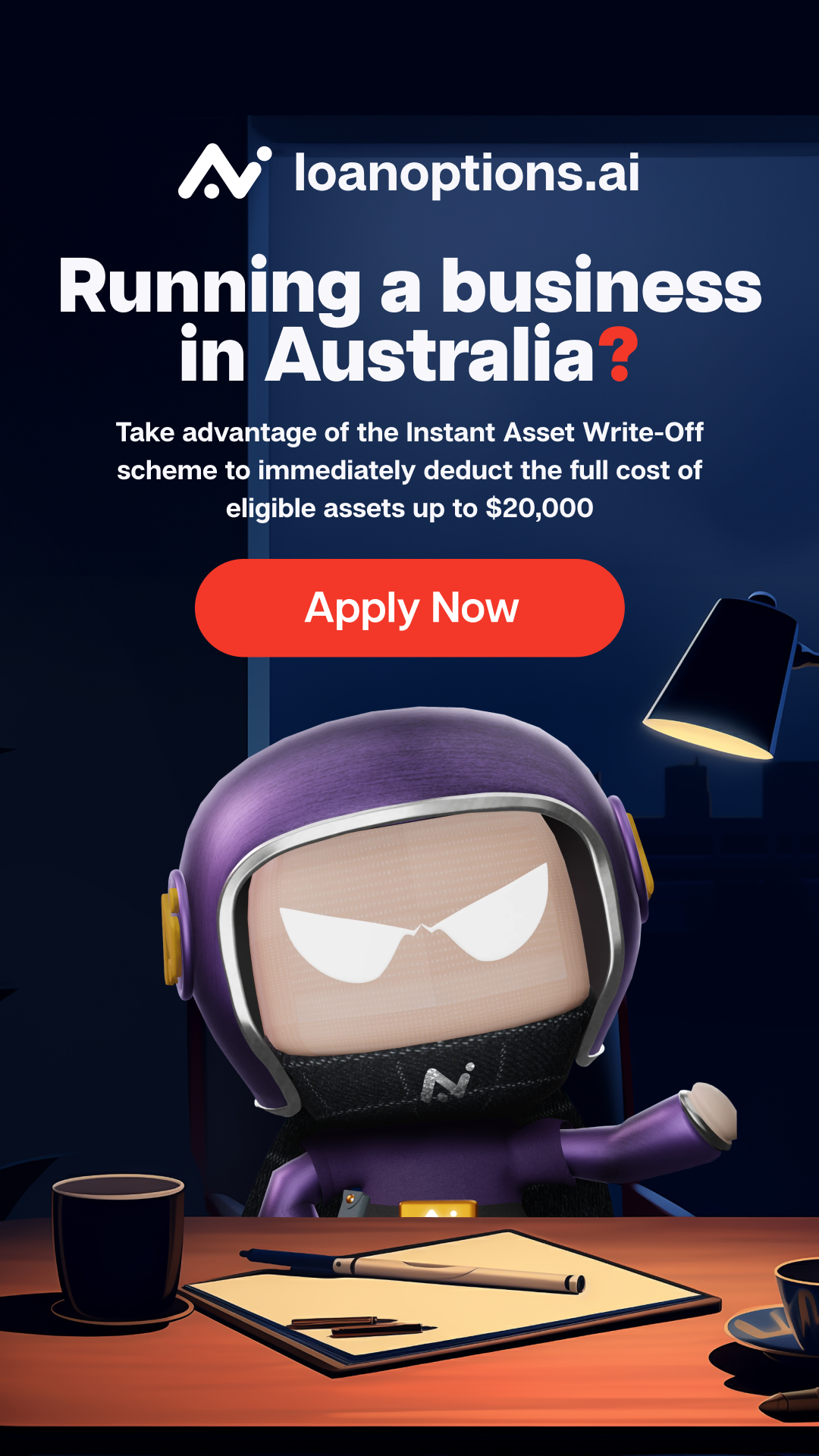 LoanOptions.ai Facebook ad from May 26, 2024