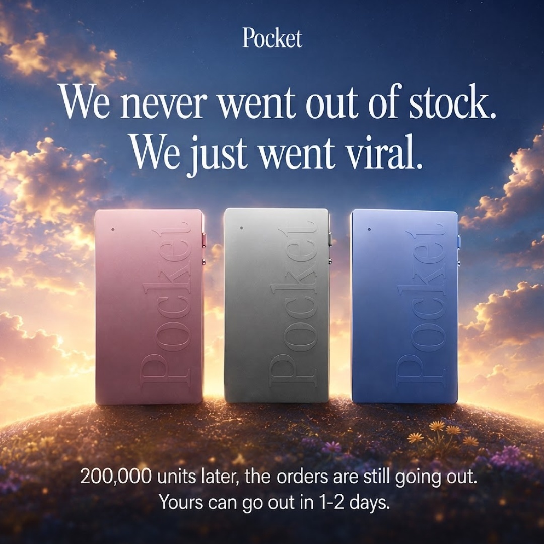 Pocket AI Facebook ad: This AI Notetaker Saves You Hours Weekly