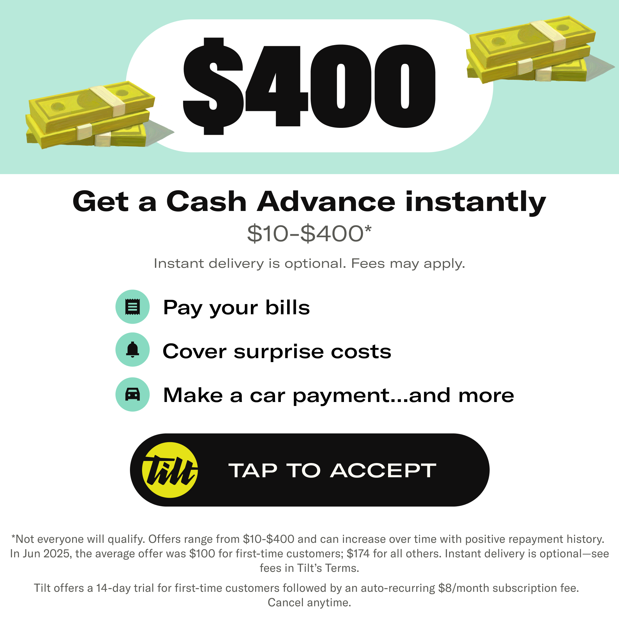 Tilt HQ Facebook ad