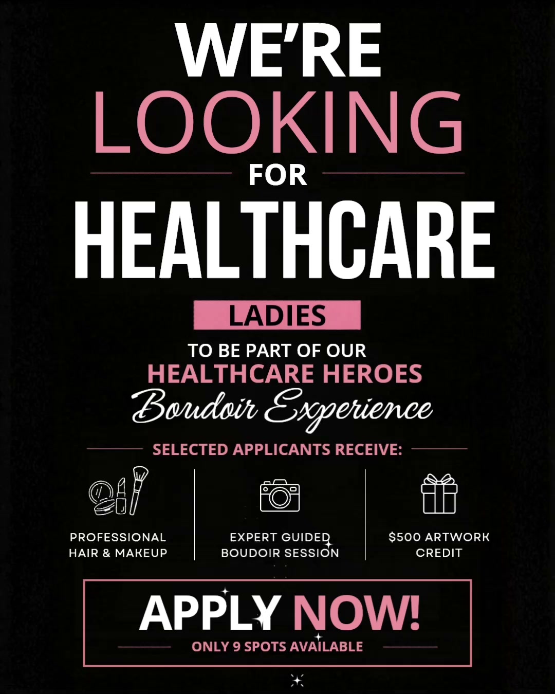 Boudibyerin Facebook ad: WANTED! We're inviting 9 healthcare heroes for a Luxury…