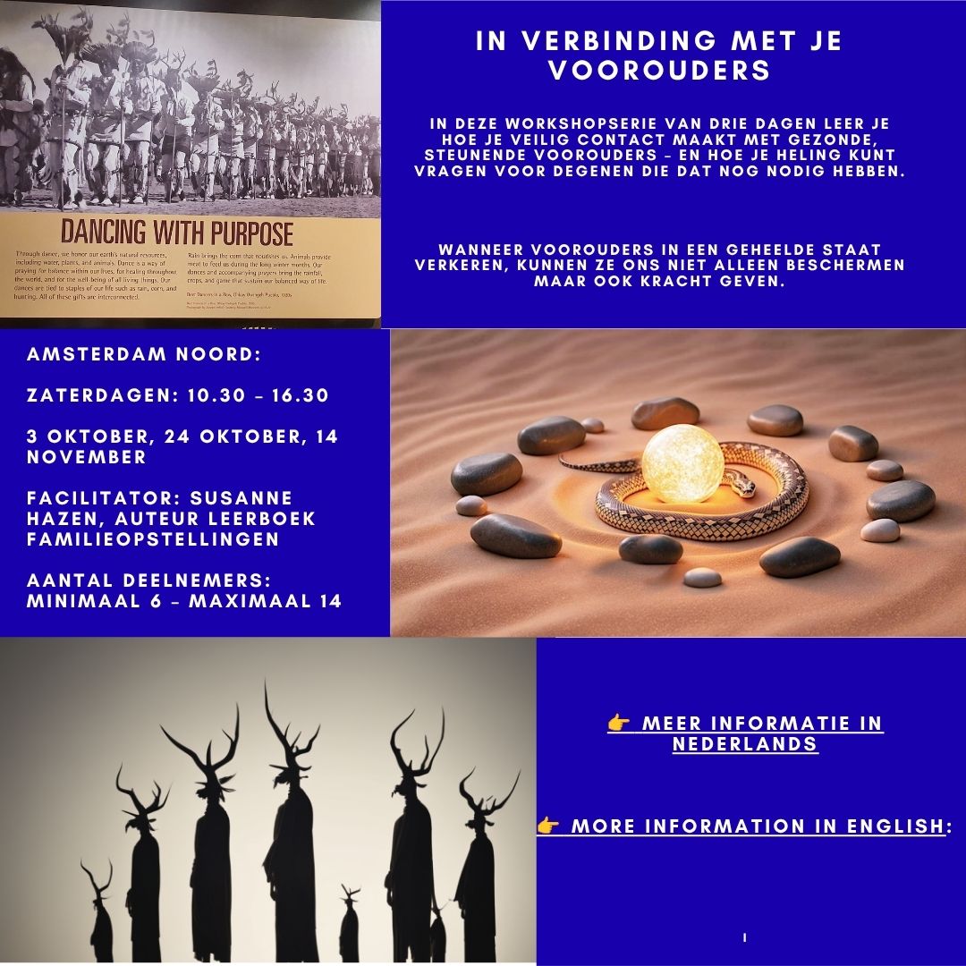 Systemic constellations and Systemic Ritual Facebook ad: In Verbinding met je Voorouders