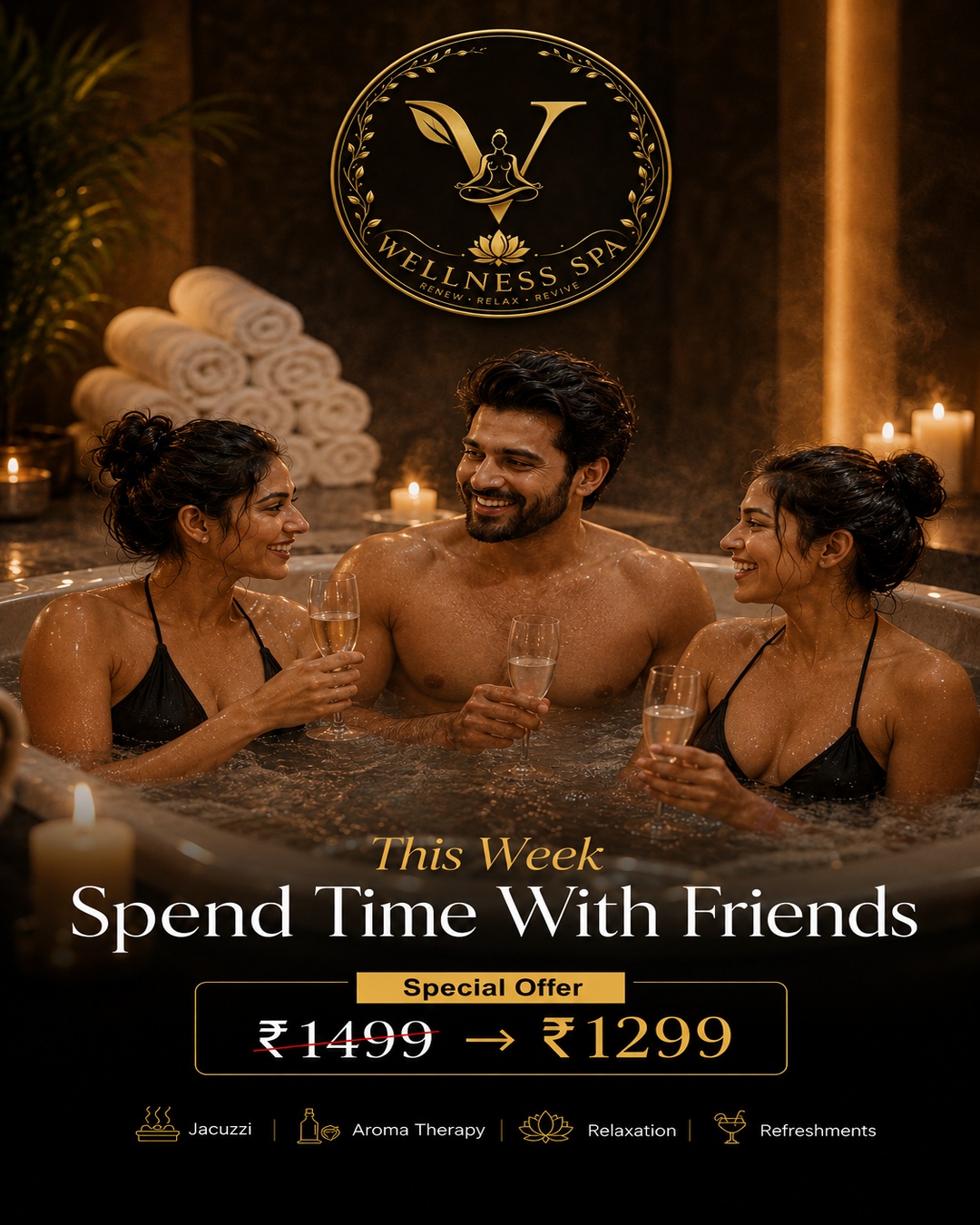 V wellness sanpada spa Facebook ad from May 18, 2026
