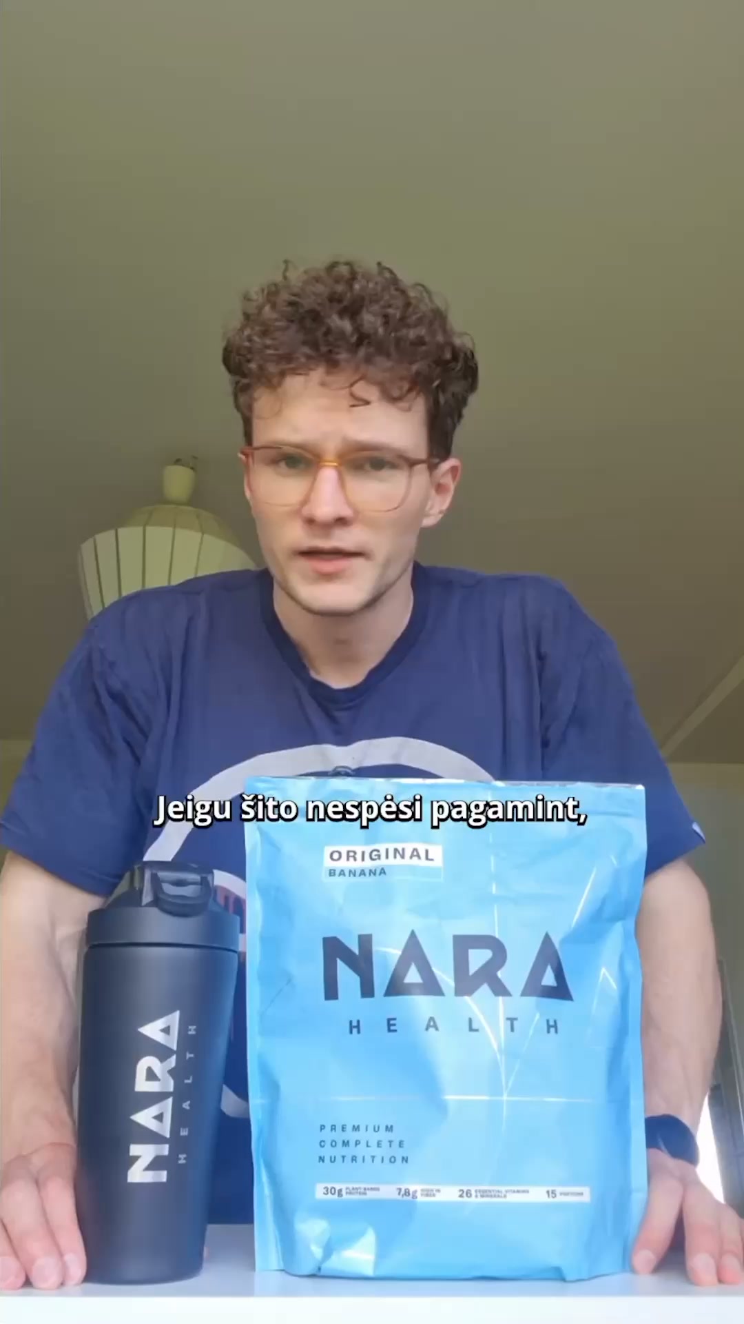NARA.health Facebook ad: Greitas baltymų šaltinis